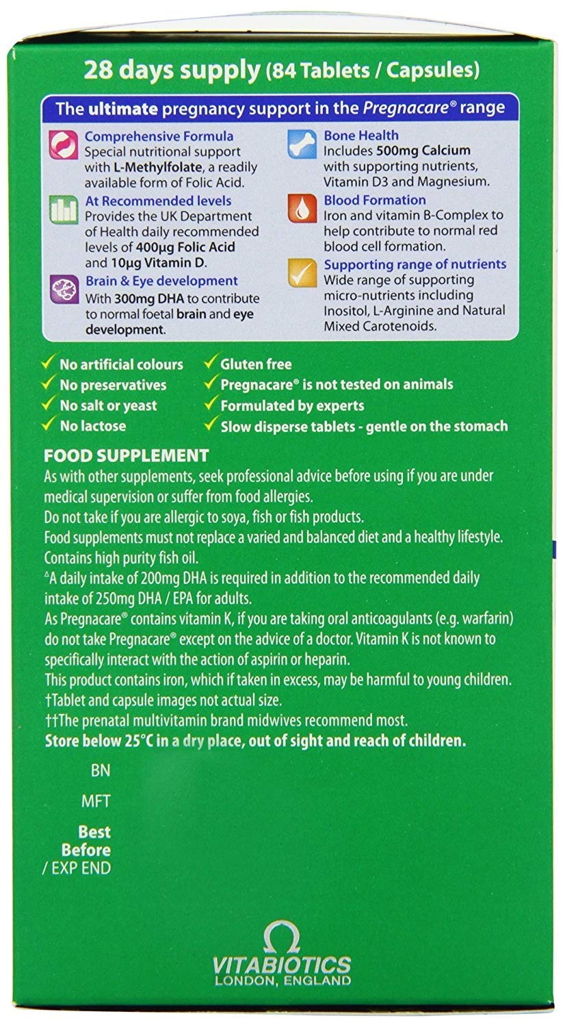 Pregnacare Max - Capsules & Tablets 28S+56S (Pack of 4) Vitabiotics