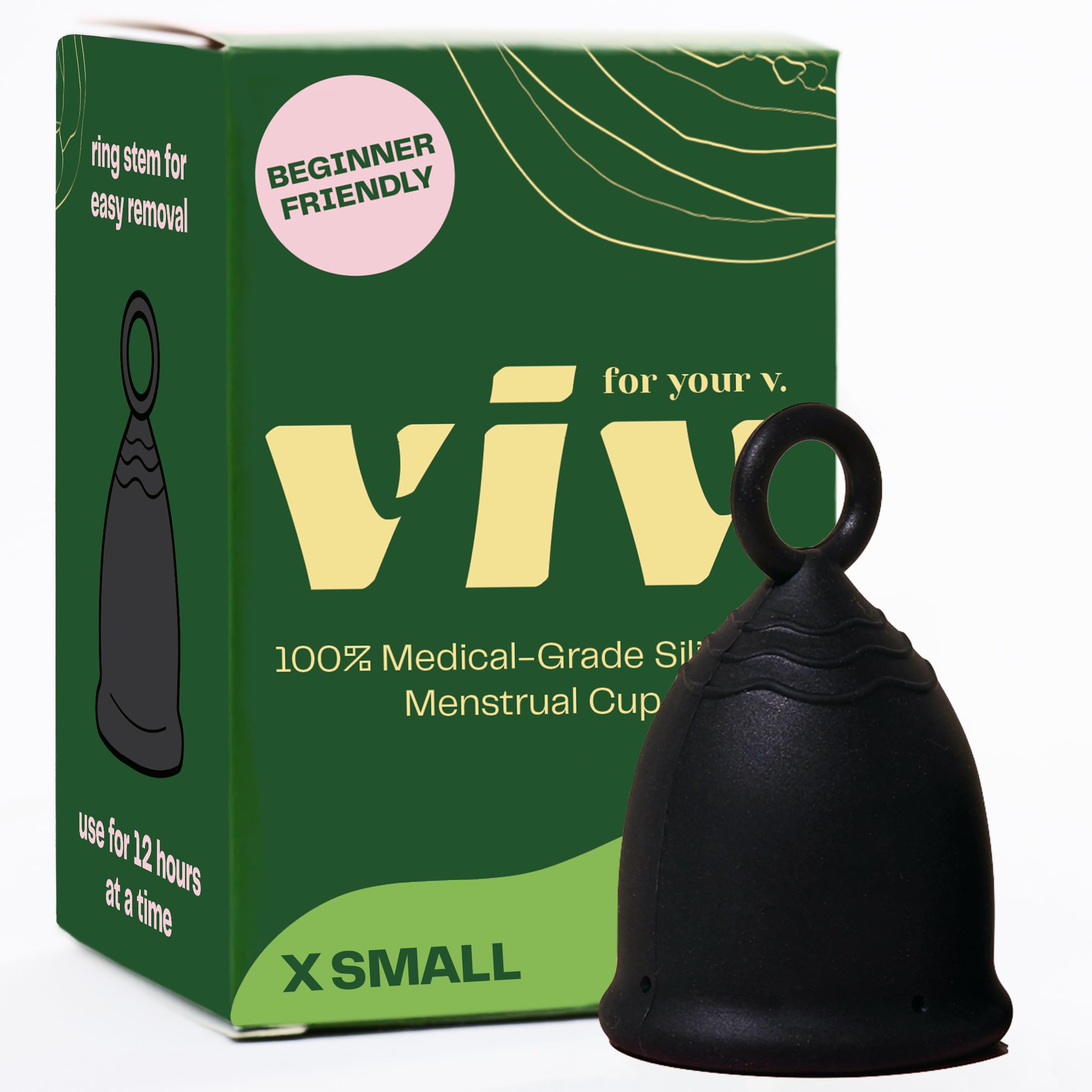 Viv for Your V Menstrual Cup | Extra Small | Safe, Comfortable, Alternative to Tampons and Pads