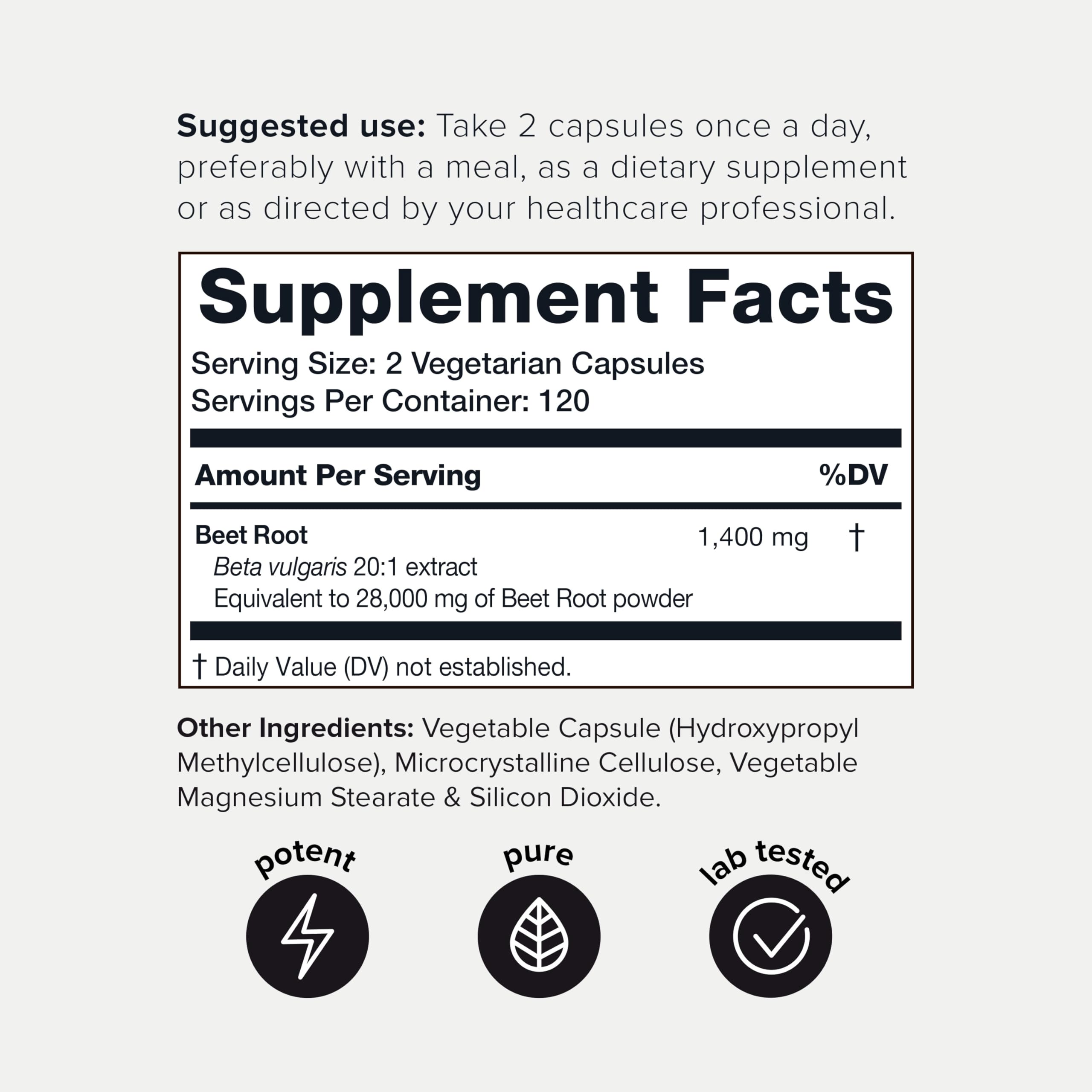 28,000mg 20x Concentrated Extract Beet Root Capsules - Natural Nitric Oxide Booster - AB Mystery