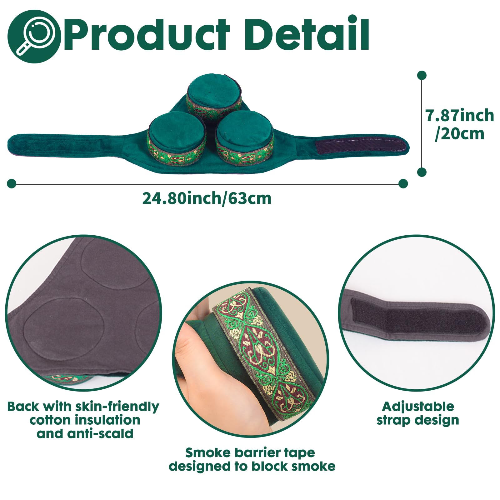 Smokeless Copper Moxa Box, Set of 3 Purifier Copper Tank Moxibustion Treatment Tool Portable - AB Mystery