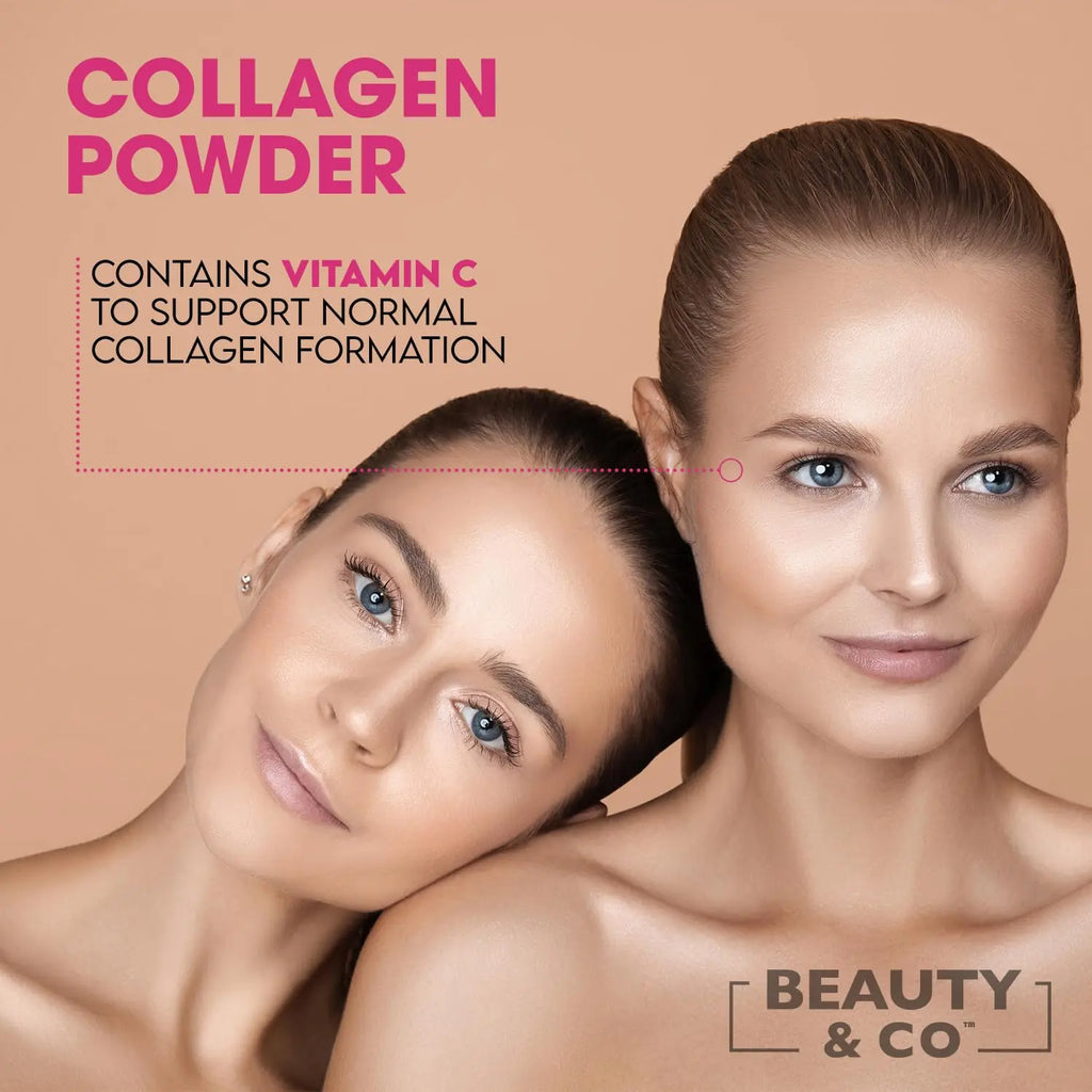 Collagen 2500mg Powder Supplement Boosted with Vitamin C and Hyaluronic Acid (Bovine) - AB Mystery