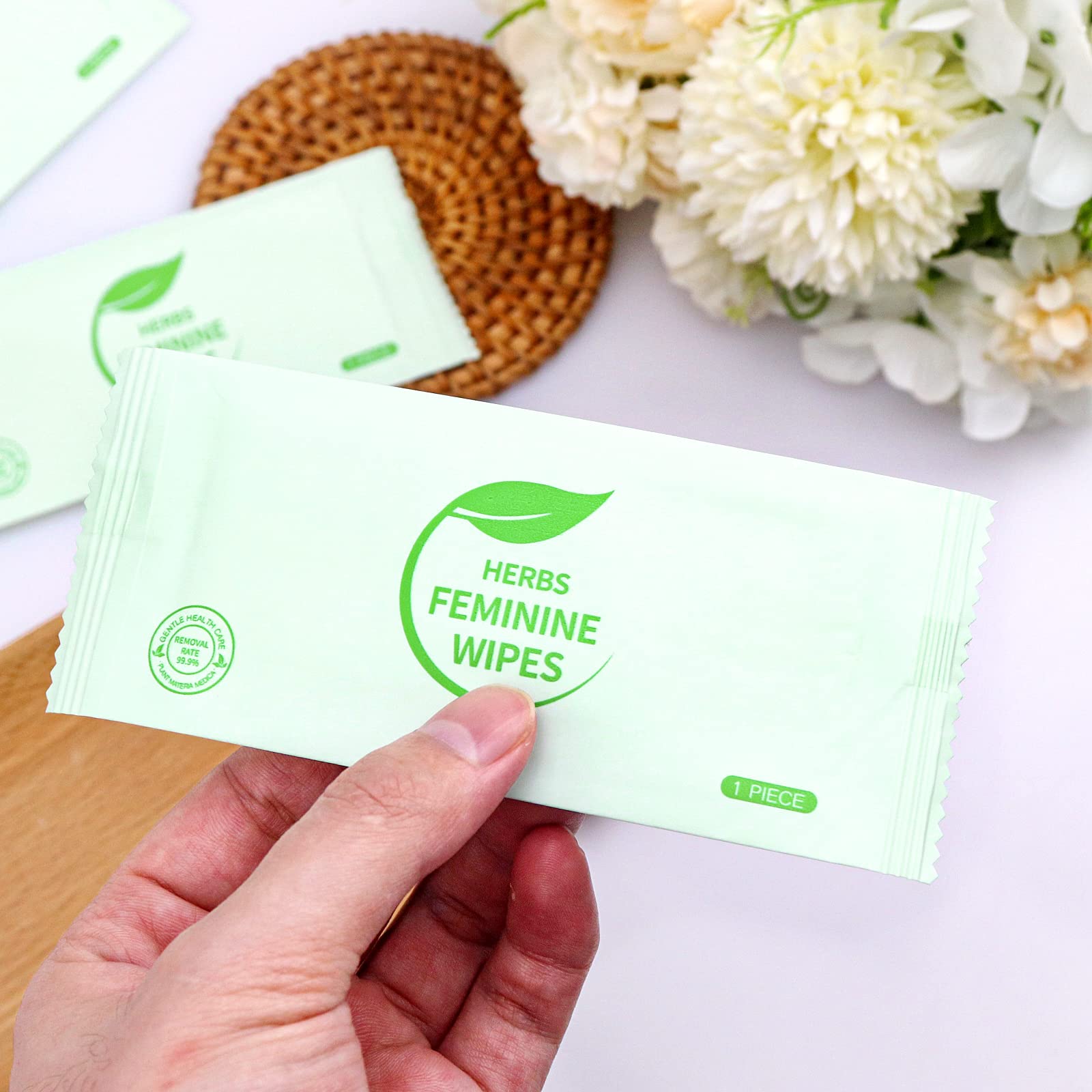 Hipruict Travel Feminine Hygiene Wipes,50 Count Intimate Wipes Feminine Care,Ph Balanced - AB Mystery