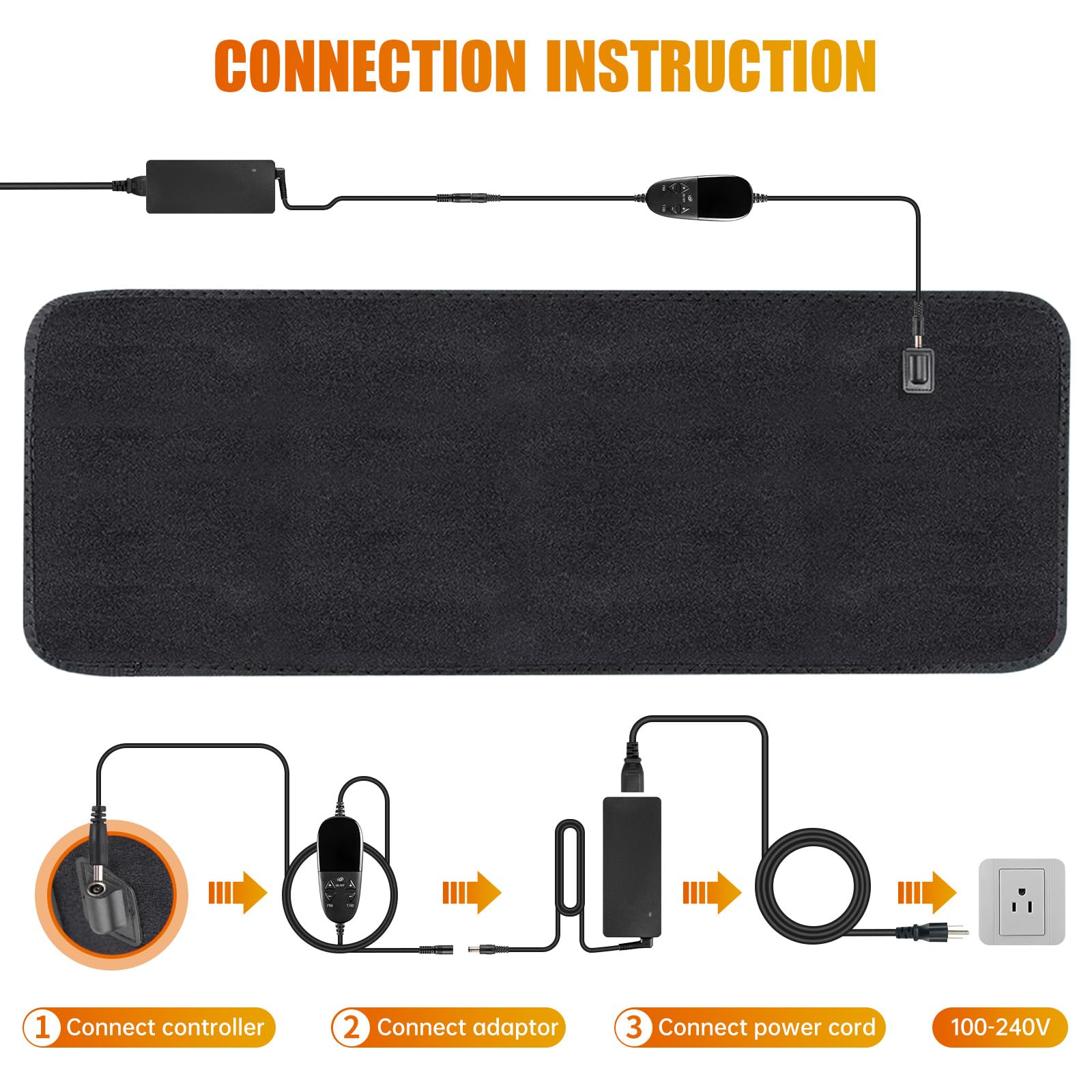 LED Red Light Therapy Pad Upgraded Large Size 660nm Red Light and 850nm Near Infrared Light - AB Mystery
