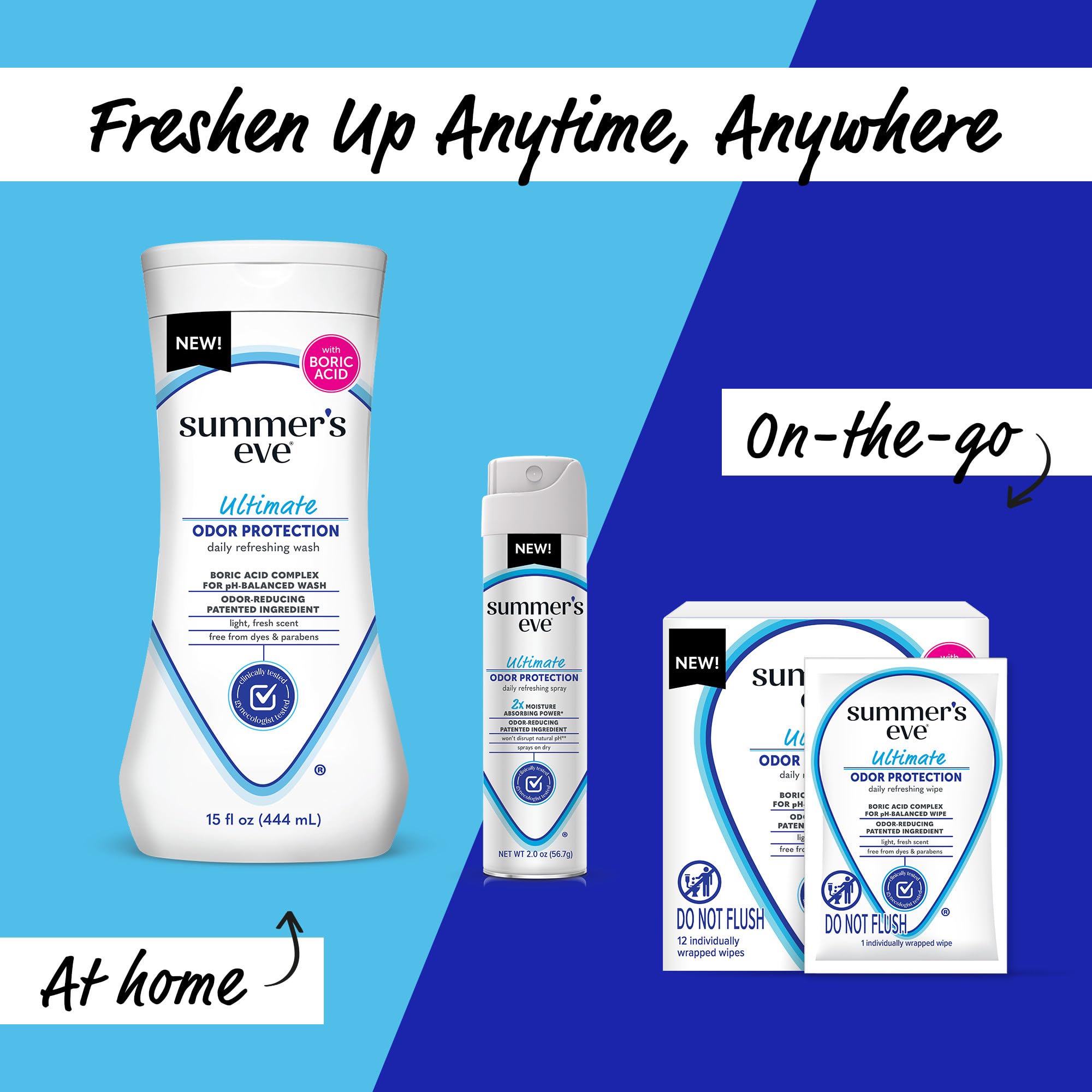 Summer's Eve, Ultimate Odor Control, Feminine Body Wash with Boric Acid, Removes Odor - AB Mystery