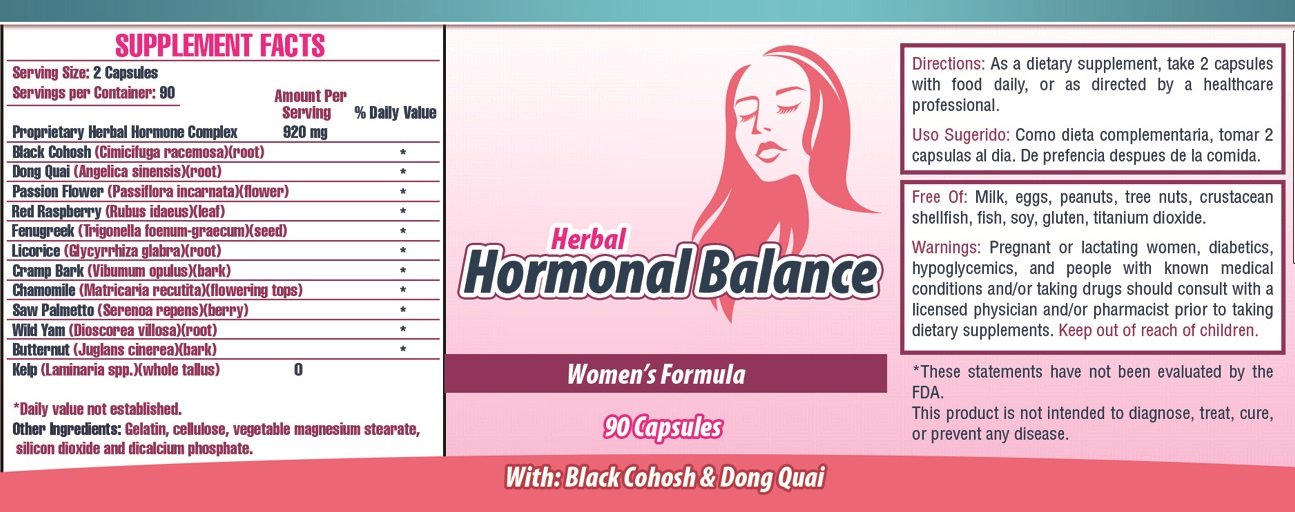 Balance Hormonal. Suplemento Natural para balancear las hormonas femeninas - AB Mystery