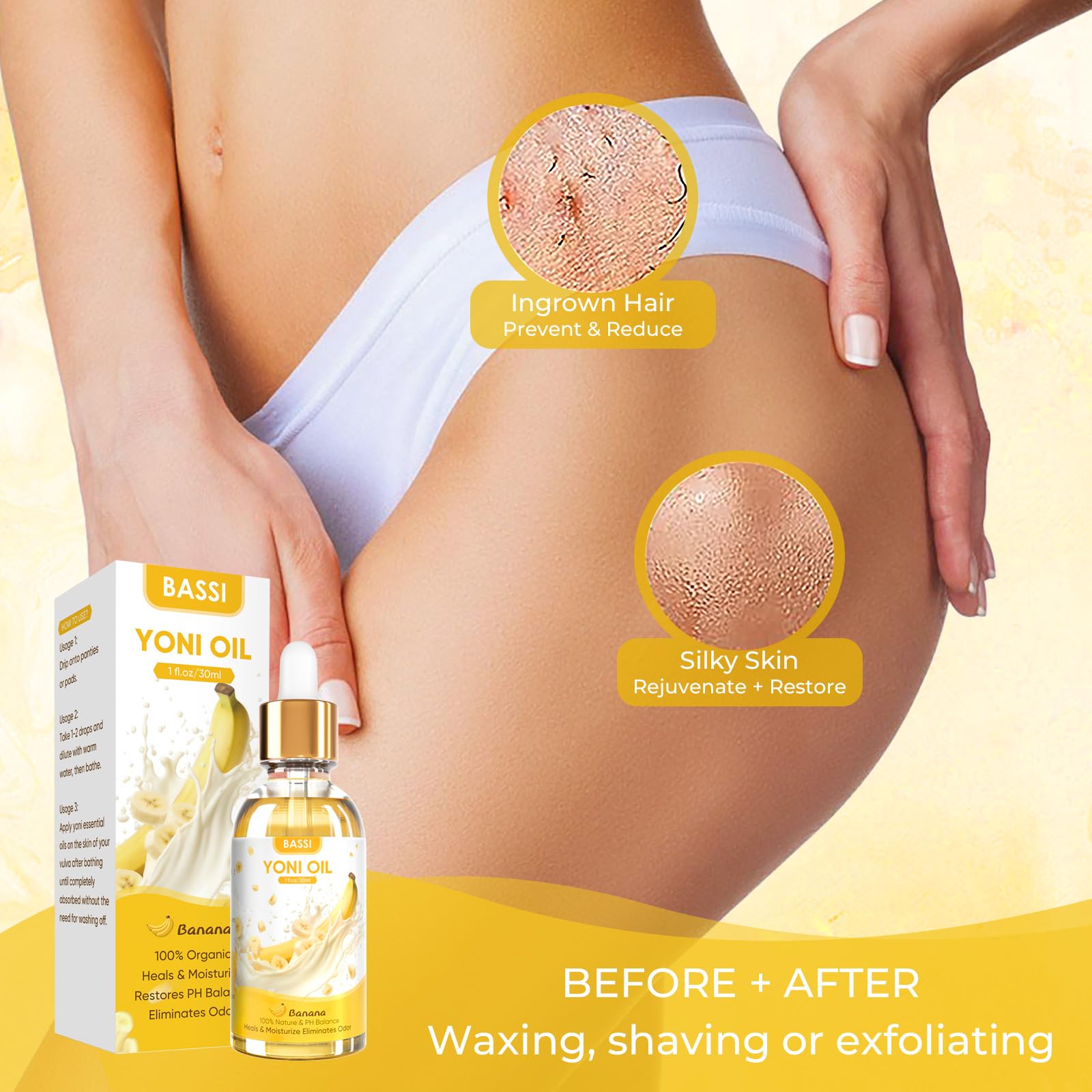 2PCS Yoni Oil Organic Feminine Oil Vaginal Moisturizer - Ph Balance for Women - Feminine Deodorant - AB Mystery