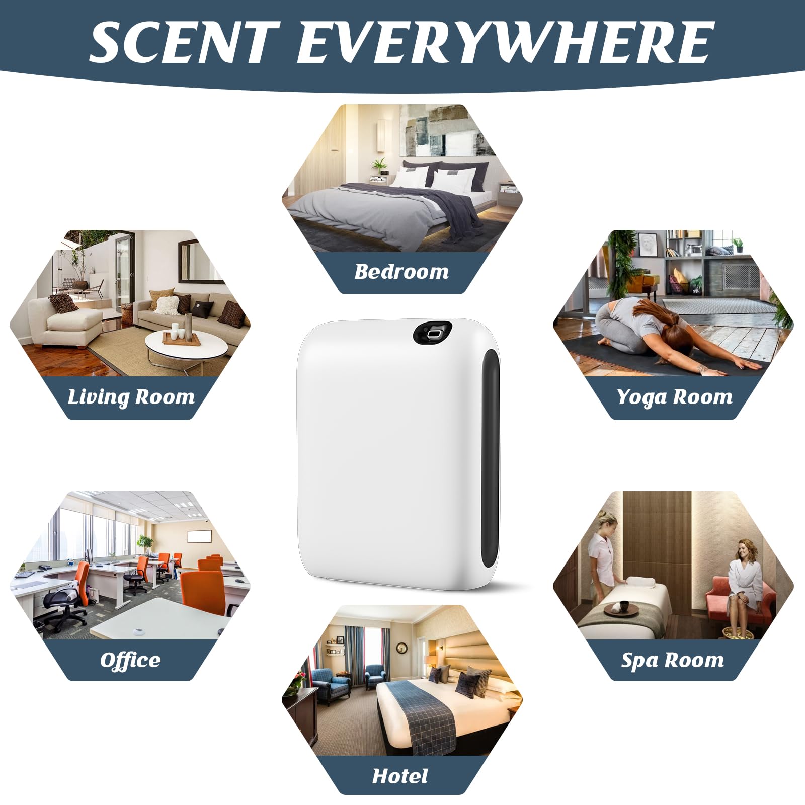 Barthelemy Scent Air Machine for Home, 1500 Sq. Ft Coverage Waterless Essential Oil Diffuser - AB Mystery