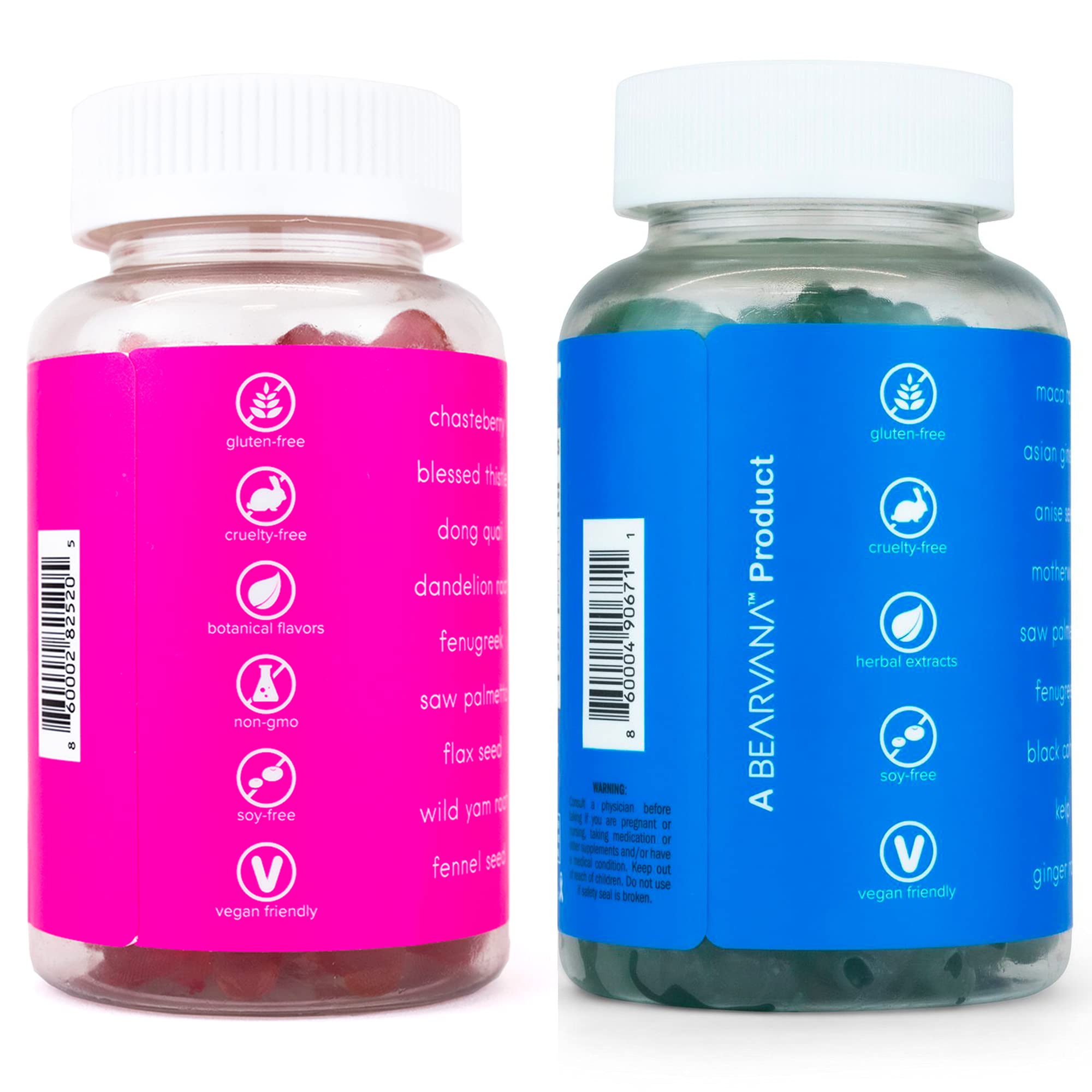 BEARVANA Gummies Combo Pack - Chest and Bum Gummies - Workout Aid - Women’s - AB Mystery