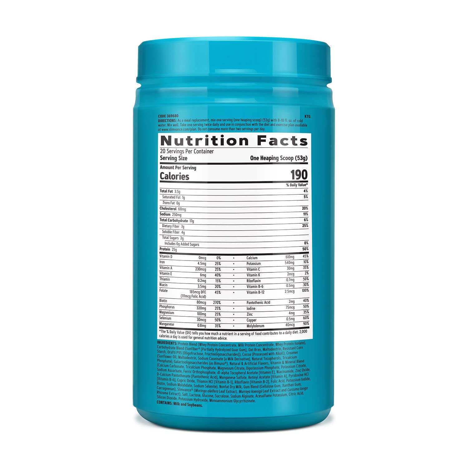 GNC Total Lean Shake + Slimvance | Caffeine Free Protein Powder, Helps Reduce Body - AB Mystery