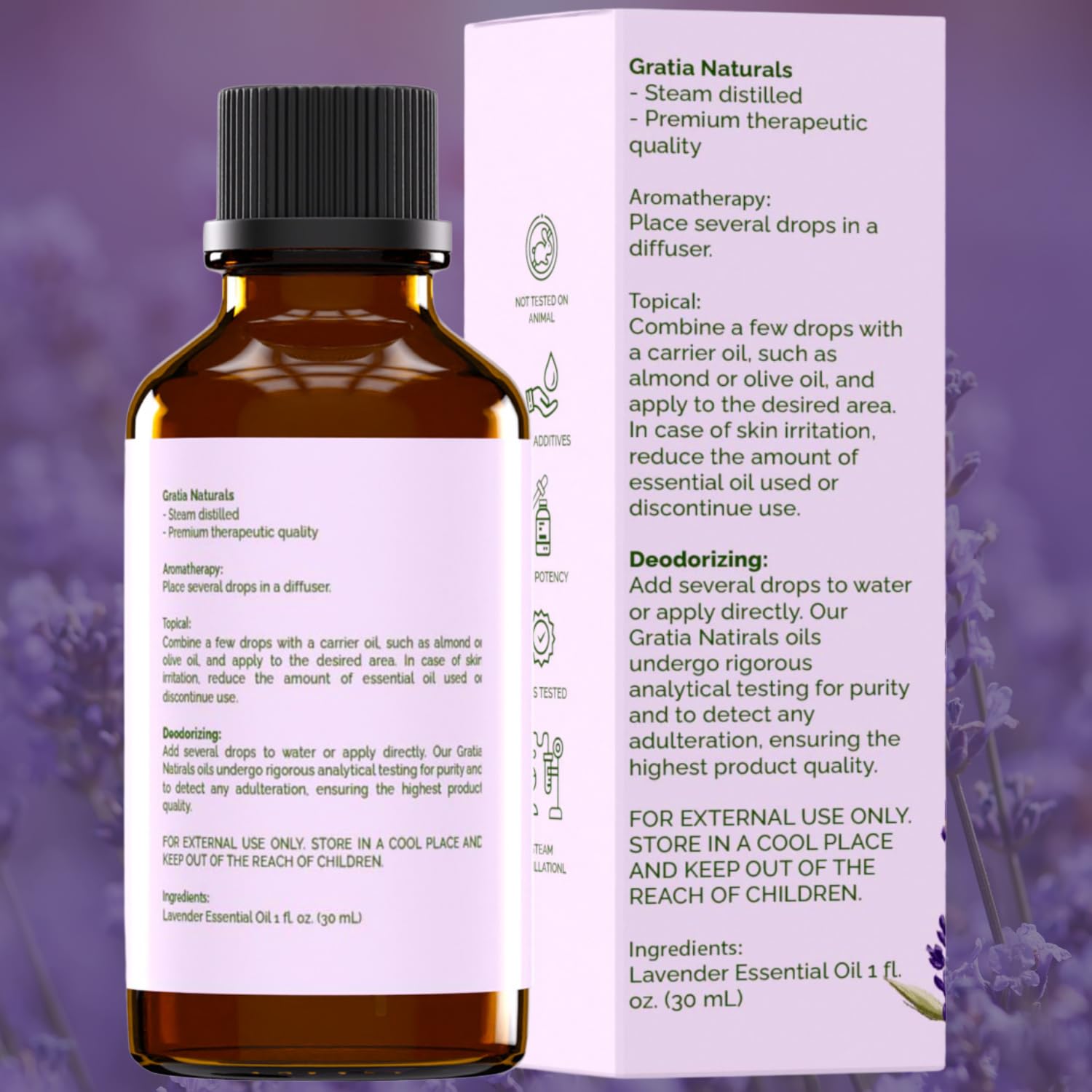 Gratia Naturals Lavender Essential Oil - 100% Pure and Natural … - AB Mystery