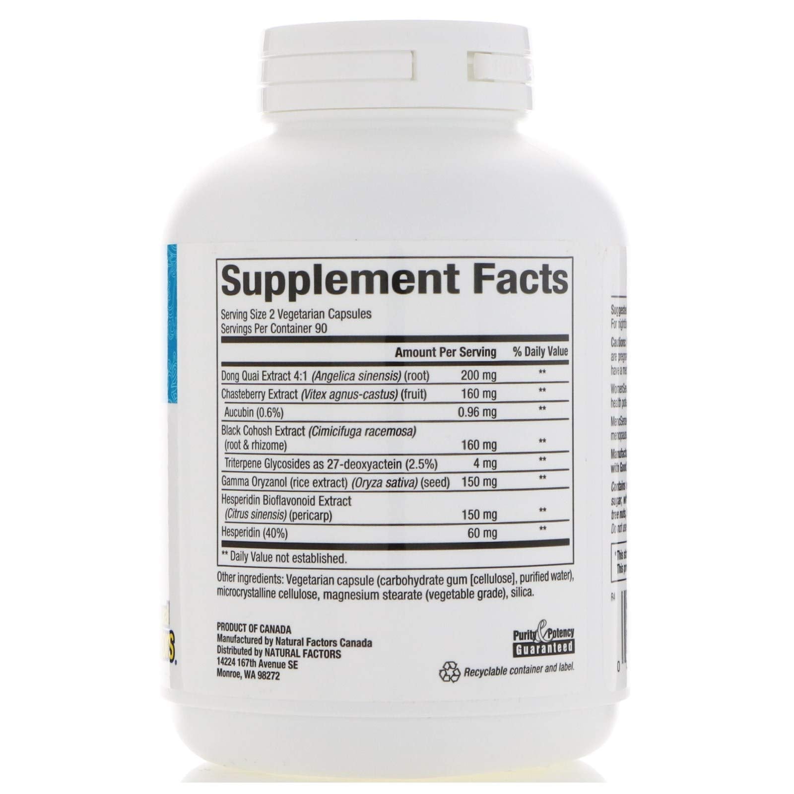 Natural Factors - MenoSense 180 VCAP - AB Mystery