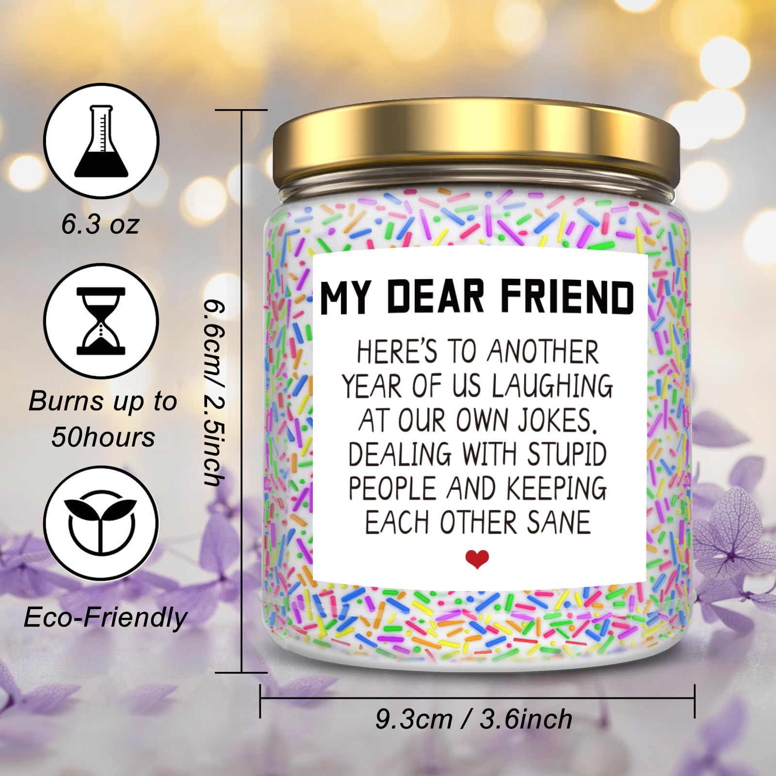Birthday Gifts for Women, Happy Birthday Candle, Sister Birthday Gifts Ideas - AB Mystery