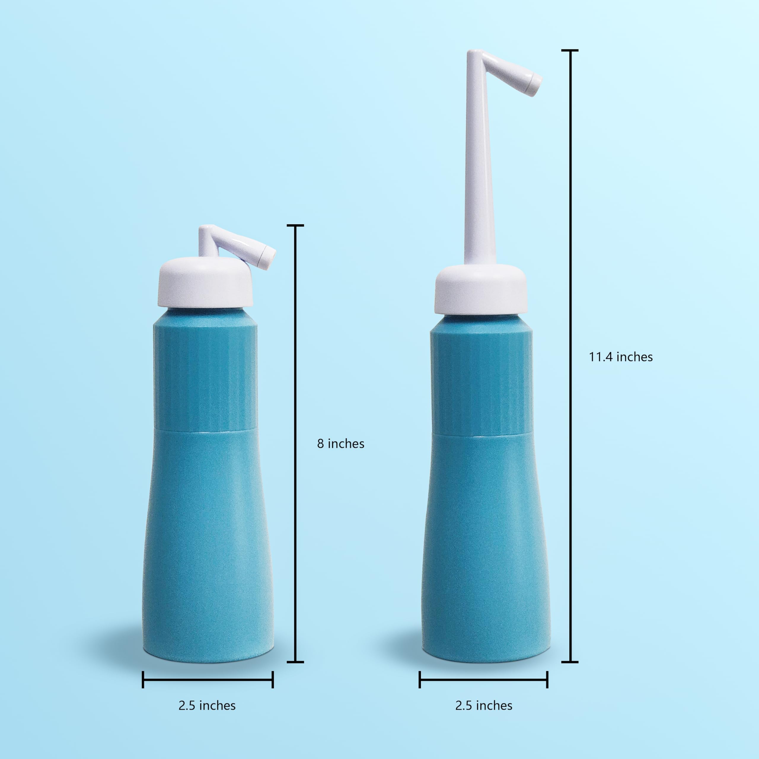 Portable 11.8 Oz Bidet, Feminine Care Irrigator, Retractable Nozzle Travel Bidet with 60° Elbow - AB Mystery