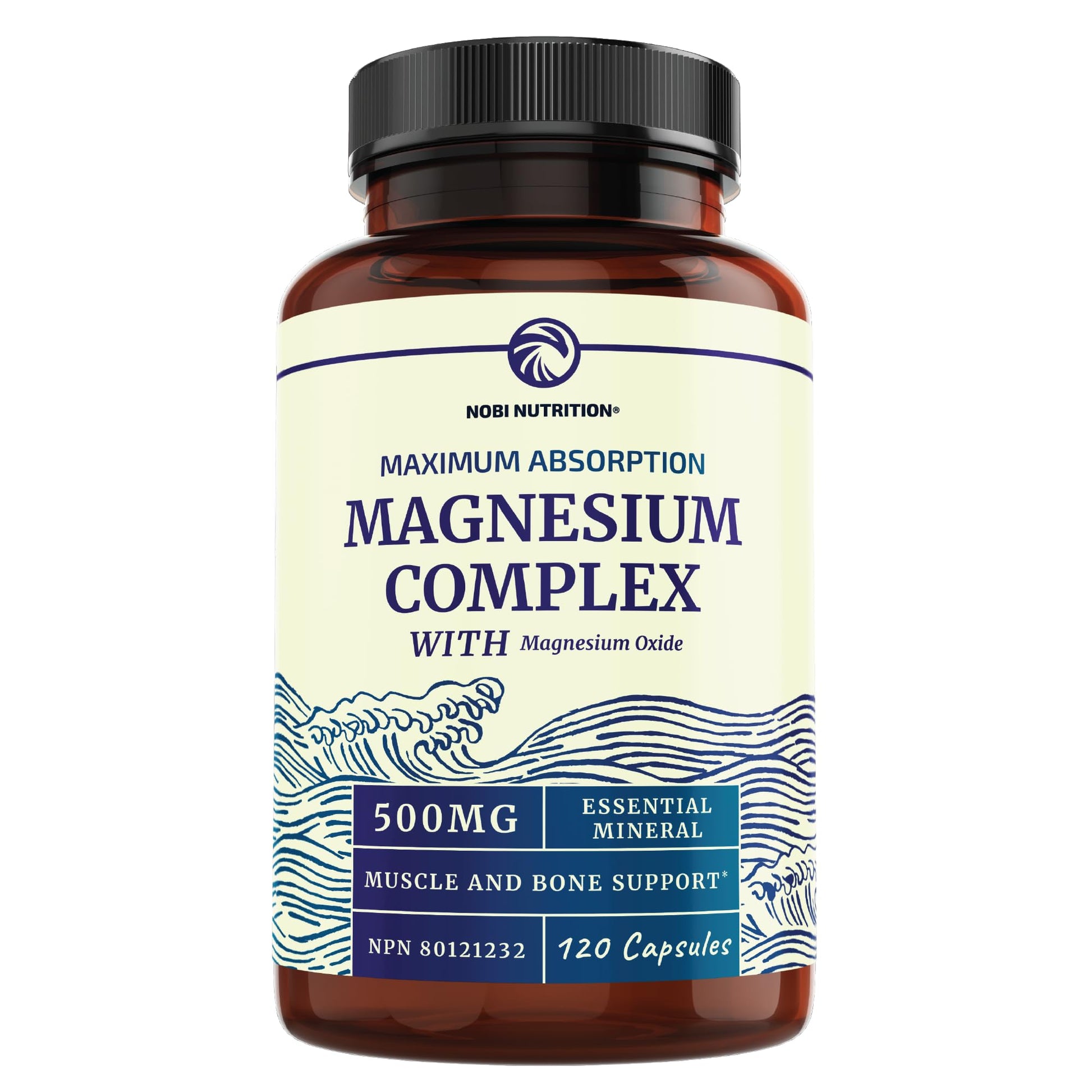 Magnesium Citrate Complex | 500 MG | High Absorption Formula | Calm, Relaxation 