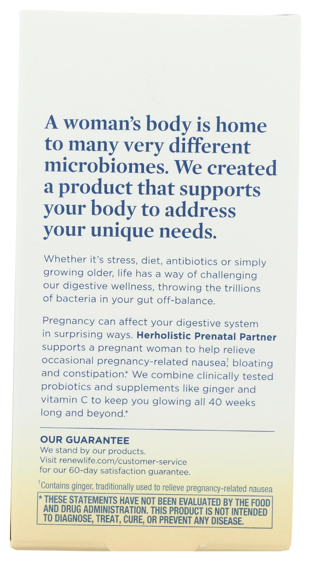 Renew Life Herholistic Prenatal Partner Probiotic 40 Billion, 30 CT Renew Life