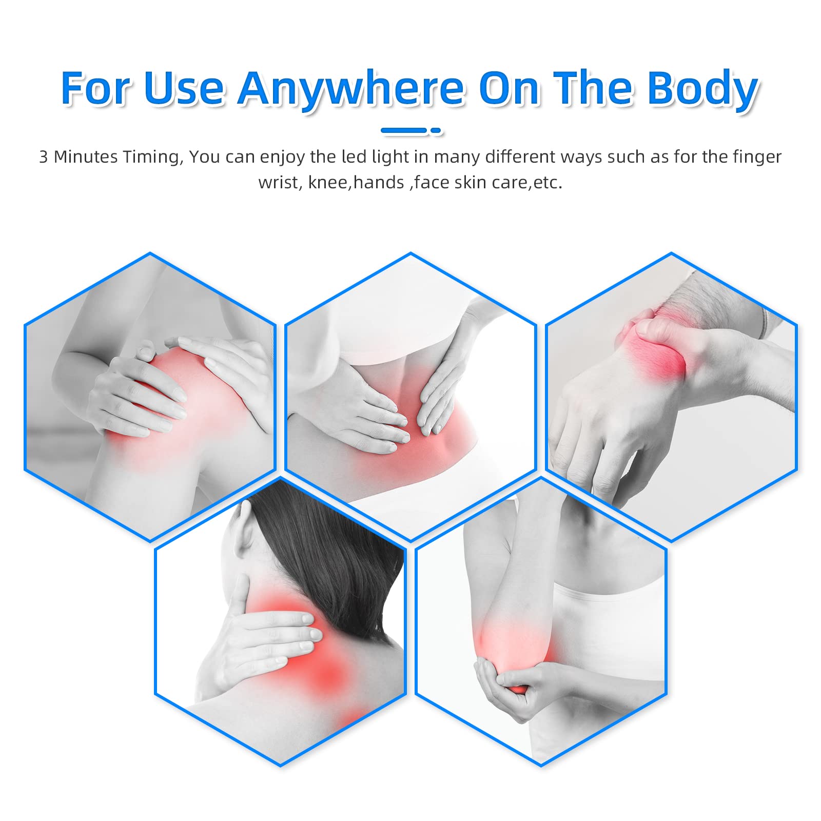 TherapSky Red Light Therapy Device w/Built-in Battery, Infrared Red Light Therapy Wand - AB Mystery