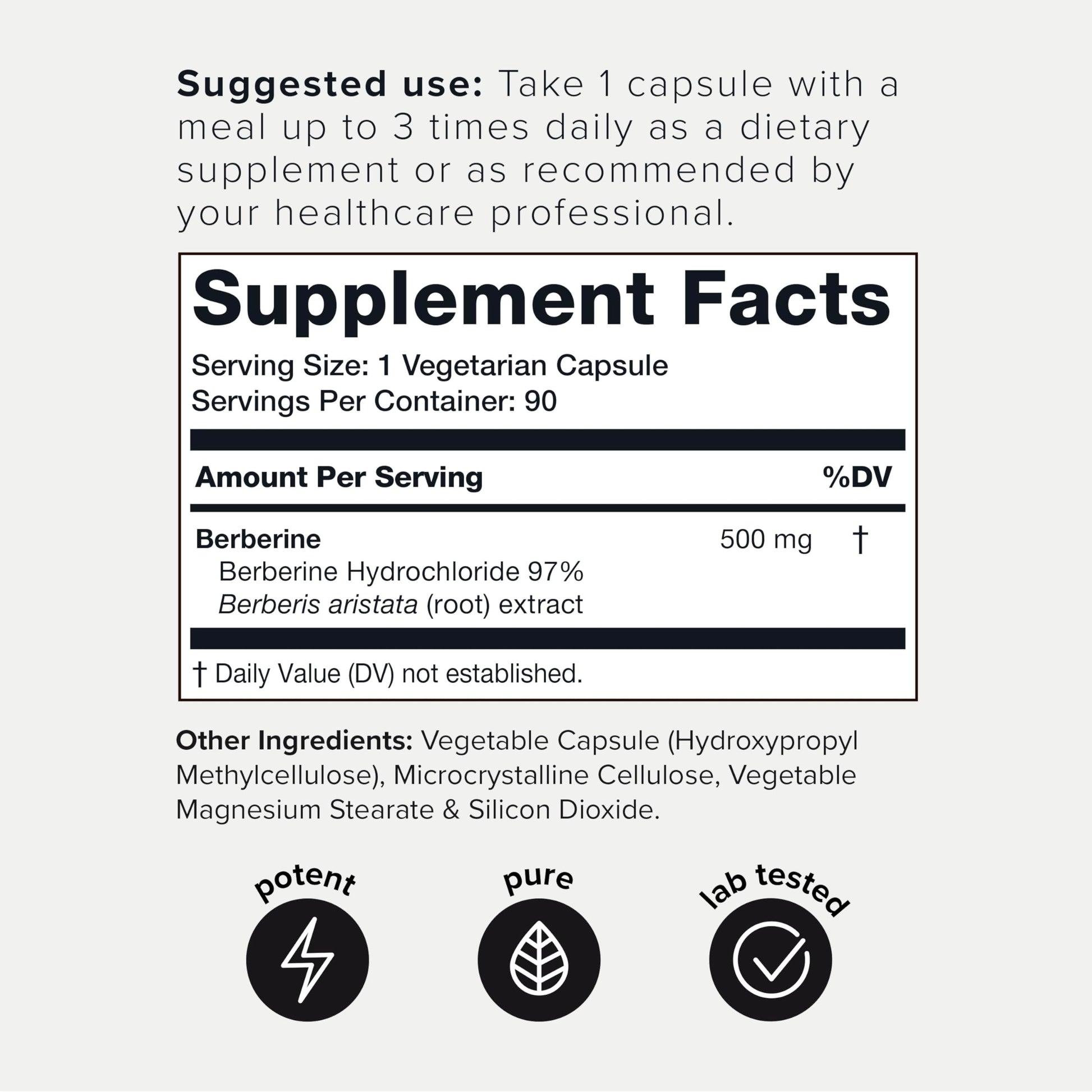 Toniiq Ultra High Strength Berberine HCl 500mg from The Himalayas - Berberine Suppleme - AB Mystery