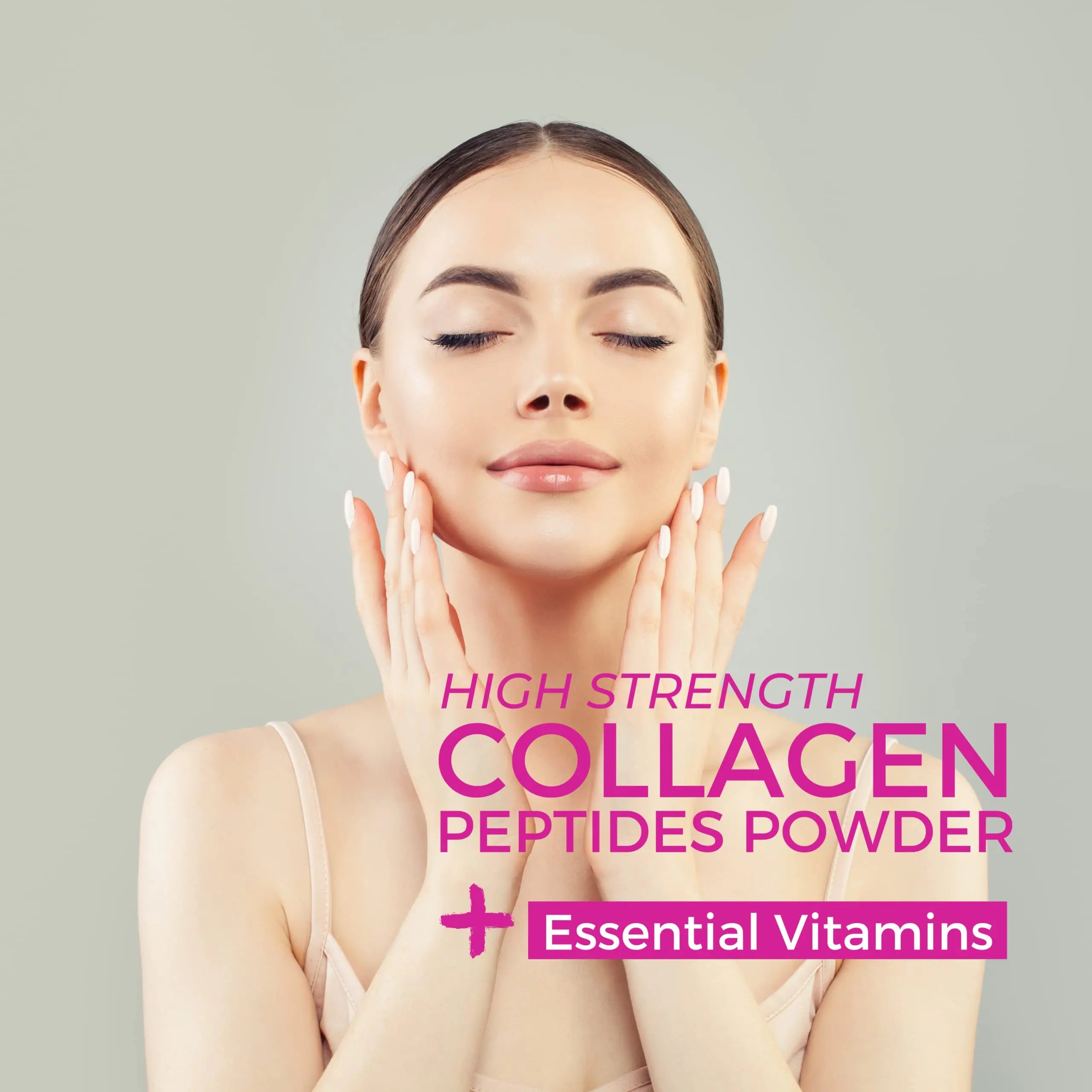 Hydrolysed Marine Collagen Peptides Powder with Hyaluronic Acid, Biotin, Vitamin C & B Vitamins – 10,000mg Collagen - AB Mystery