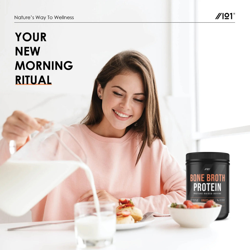 Bone Broth Beef Protein Powder - 400g - Unflavoured - 100% Grass-Fed & Pasture Raised Beef ALPHA01