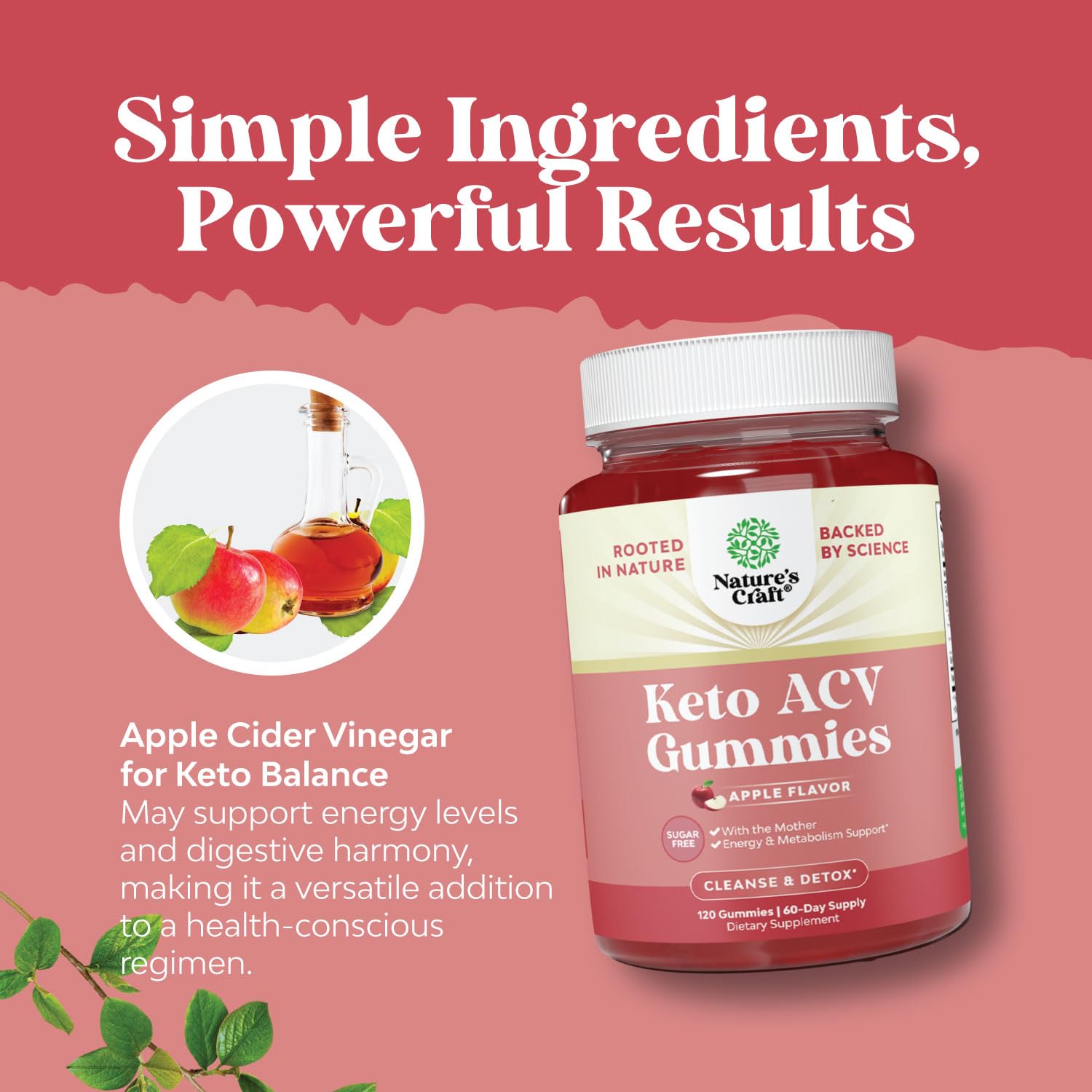 Vegan Advanced Keto ACV Gummies - Keto Apple Cider Vinegar Gummies Sugar Free - AB Mystery