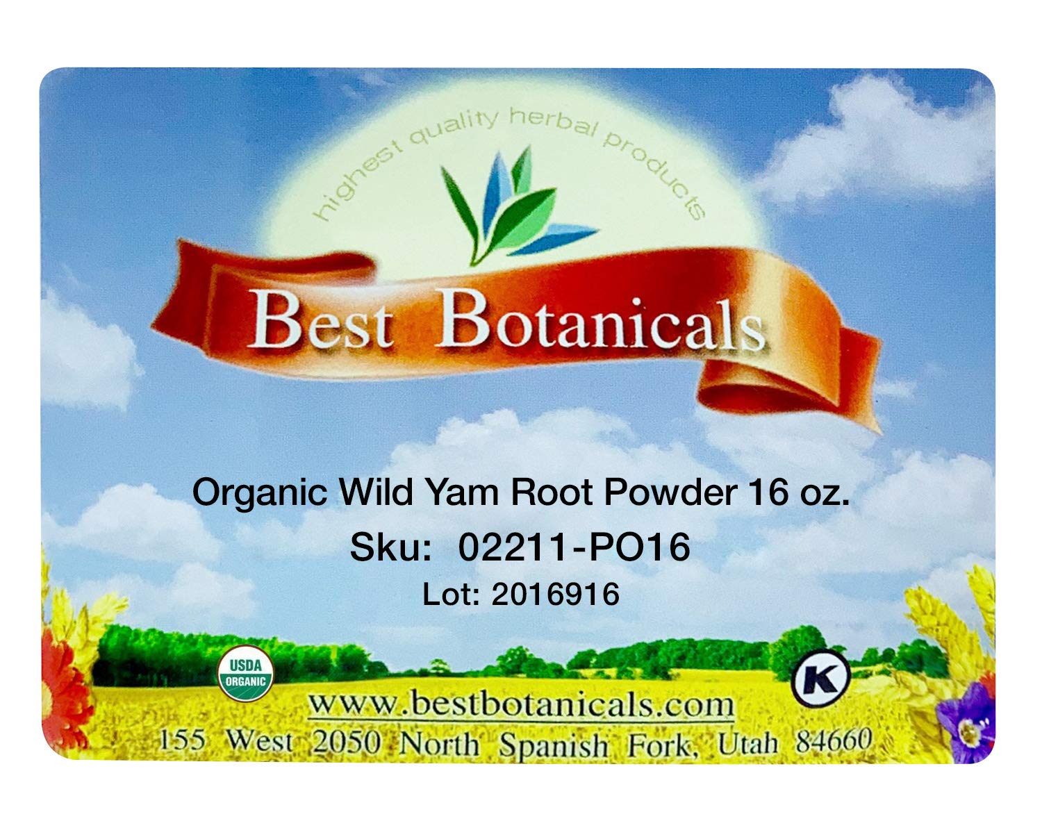 Best Botanicals Wild Yam Root Powder 16 oz. (Organic) - AB Mystery
