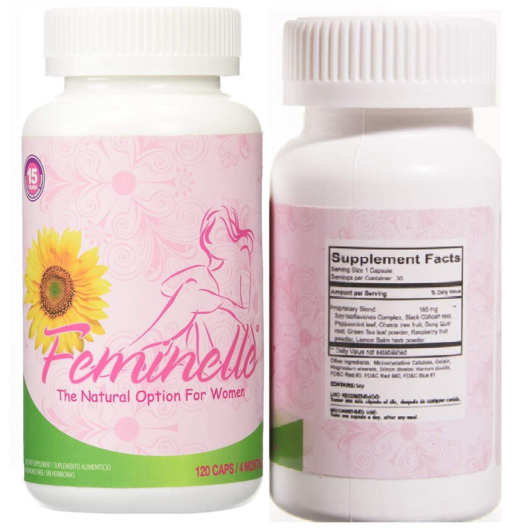 2 BOTTLES 240 CAPSULES FEMINELLE LAURA FLORES MENOPAUSIA by Feminelle - AB Mystery