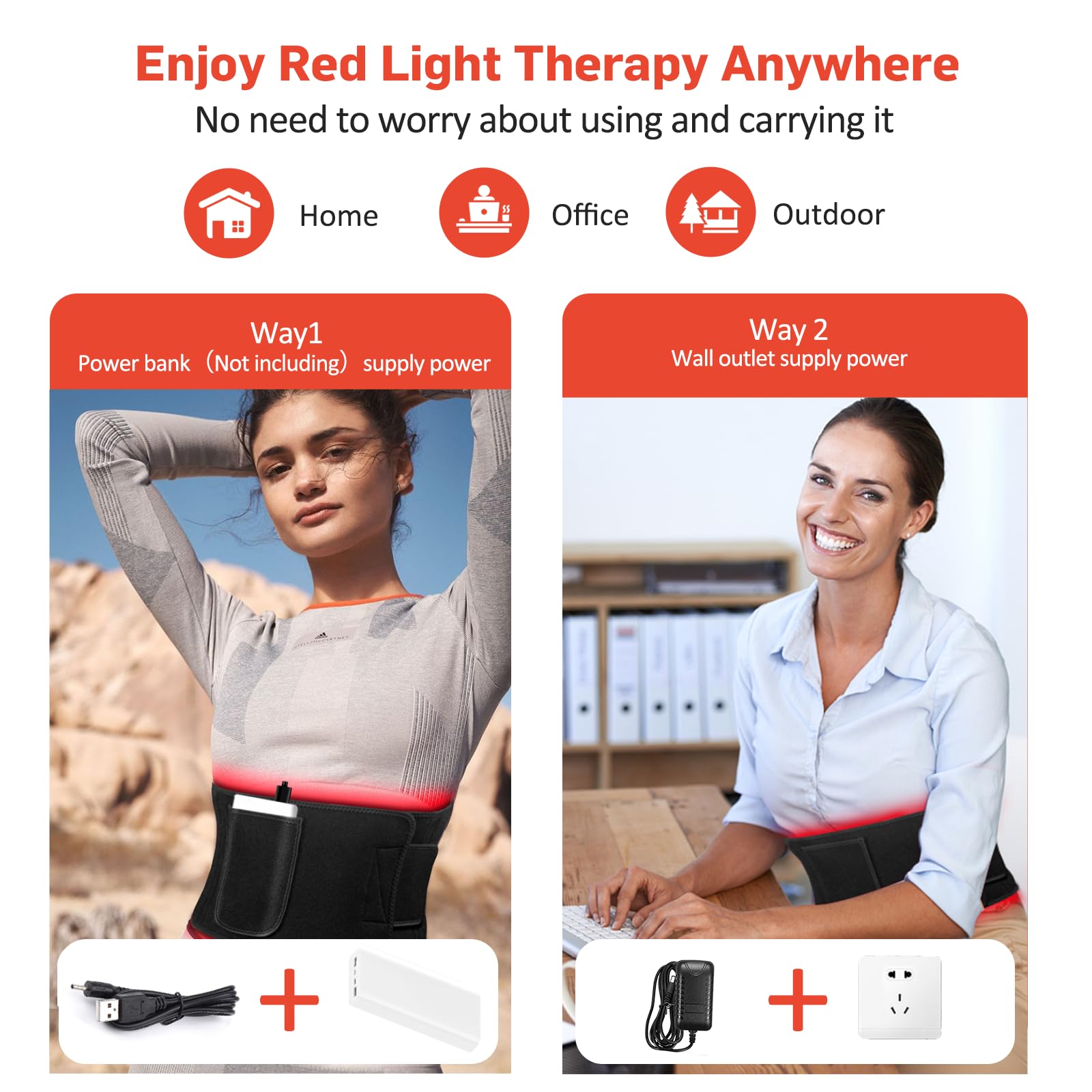 Red Light Therapy for Body, Infrared Light Therapy for Shoulder Waist Muscle Pain Relief - AB Mystery