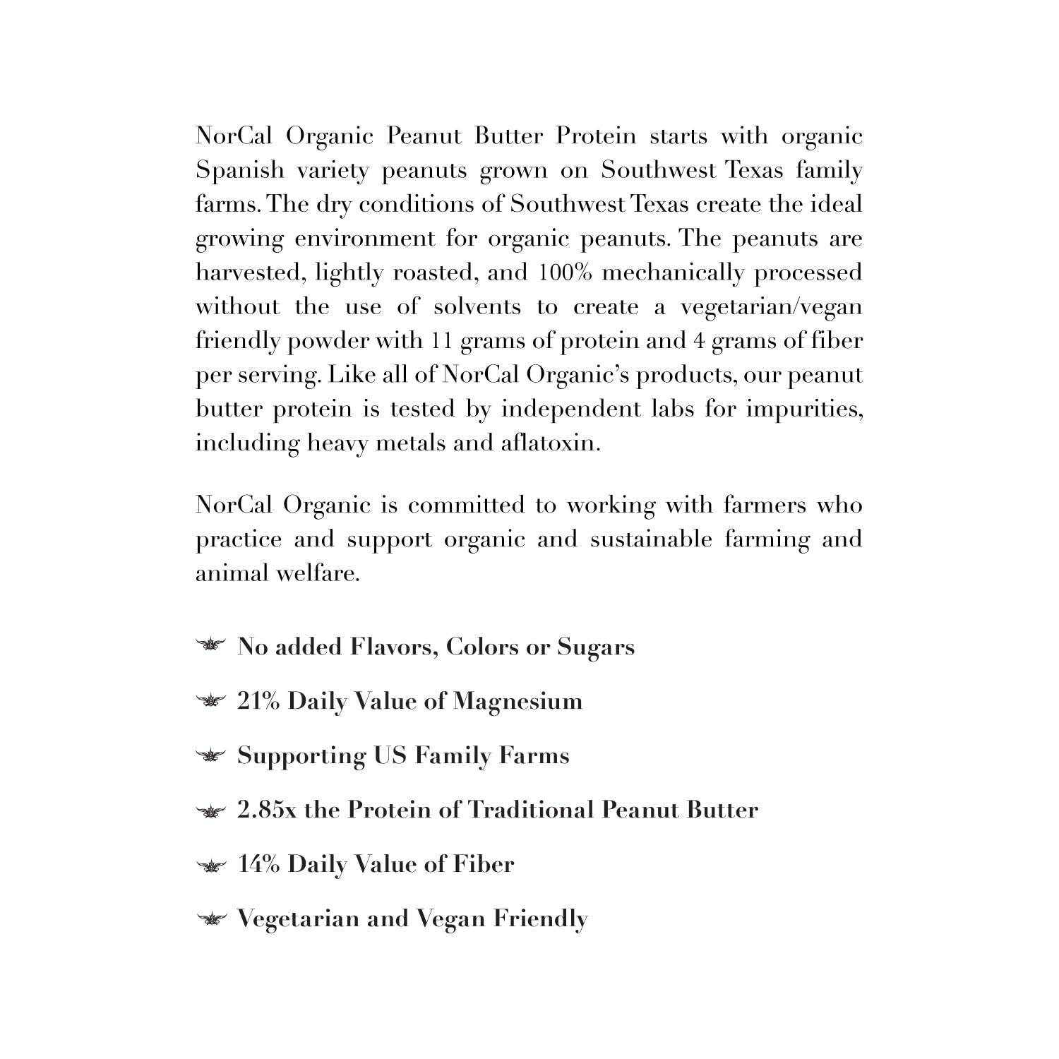 Norcal Organic Peanut Butter Protein Powder - 2lb | Vegan, Low-Cal, 11g Protein - AB Mystery