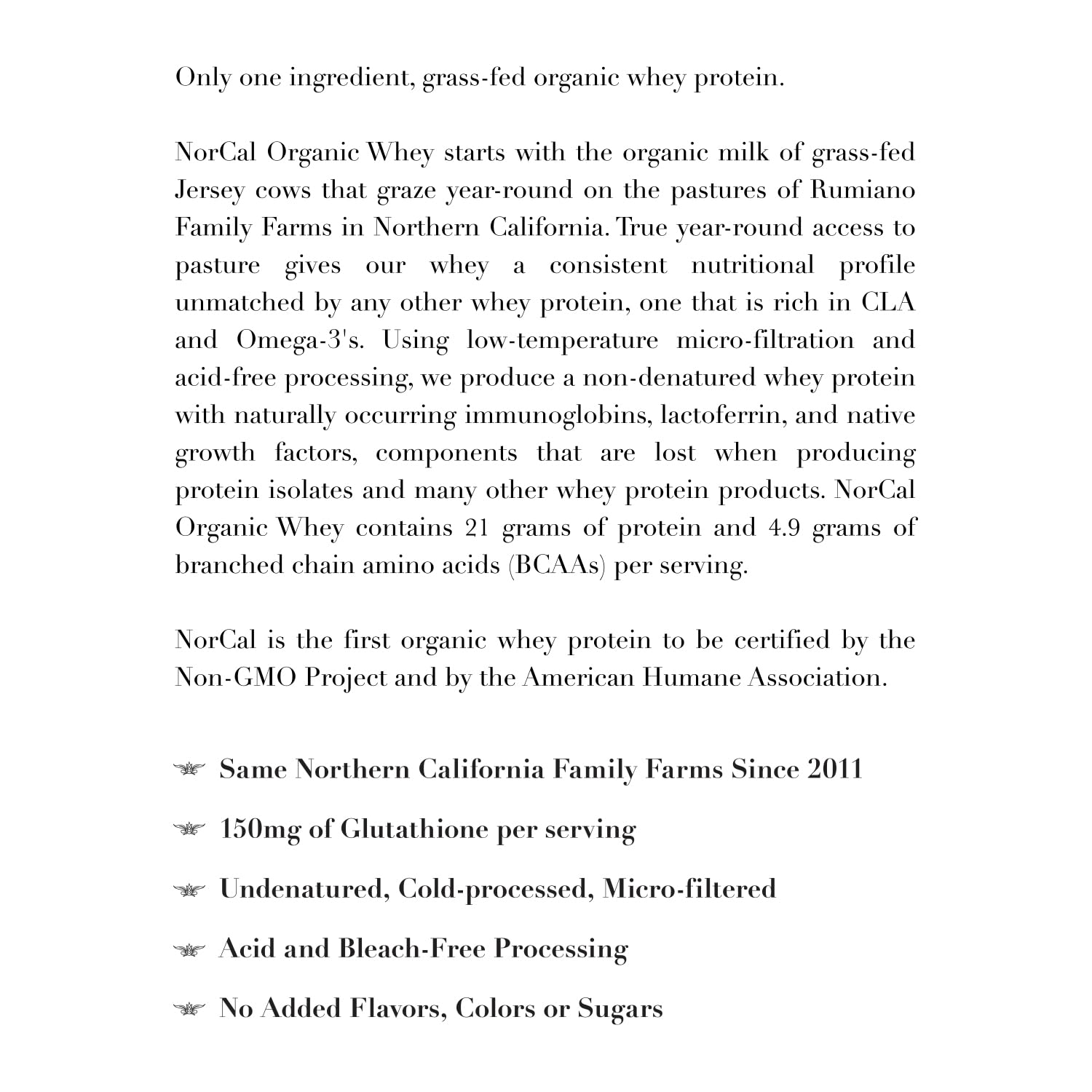 NorCal Organic Classic Whey Protein - 2lbs Bulk | 100% Grass-Fed & Finished - AB Mystery