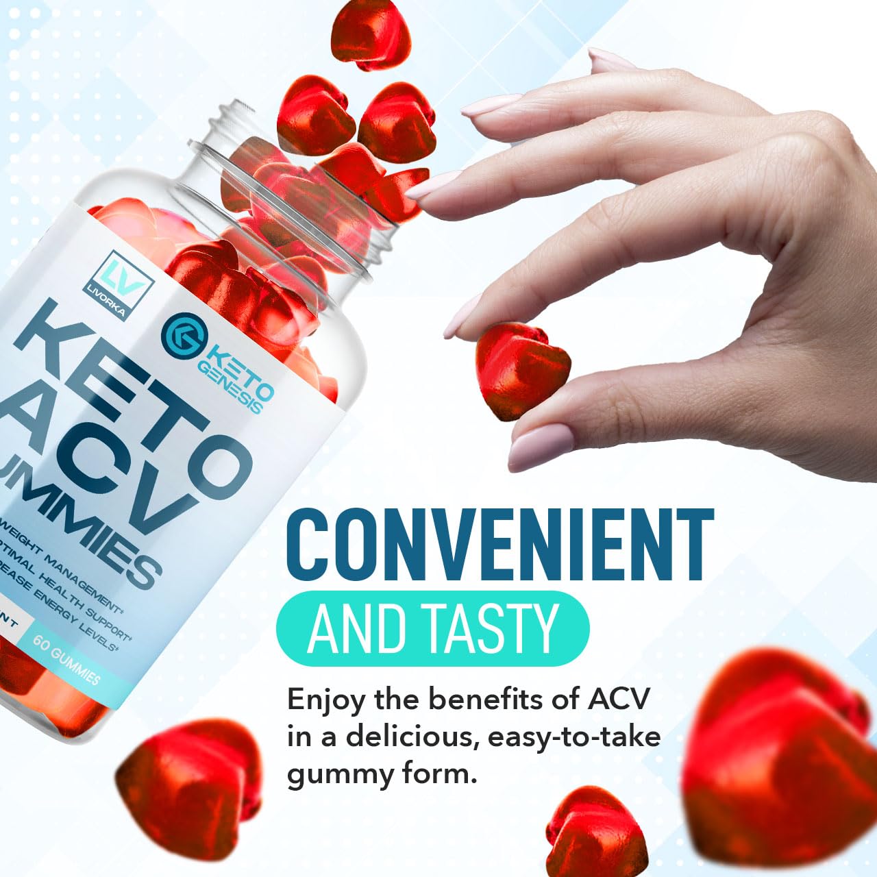 5 Pack - Keto Genesis Keto ACV Gummies Advanced Weight Loss, Genesis ACV, Genesis - AB Mystery