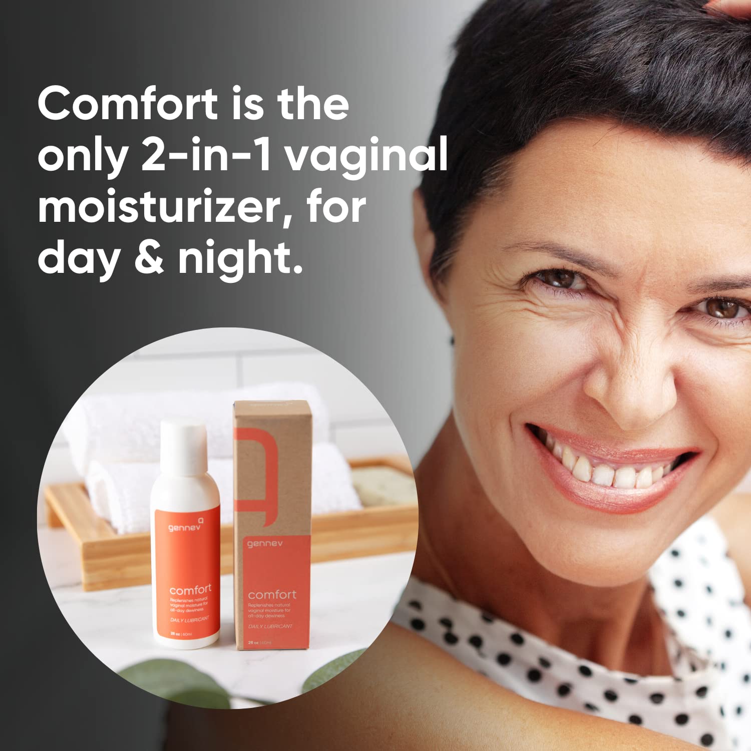 Gennev Intimate Water-Based Lubricant for Women - 2-in-1 Menopause Lubricant and Feminine - AB Mystery