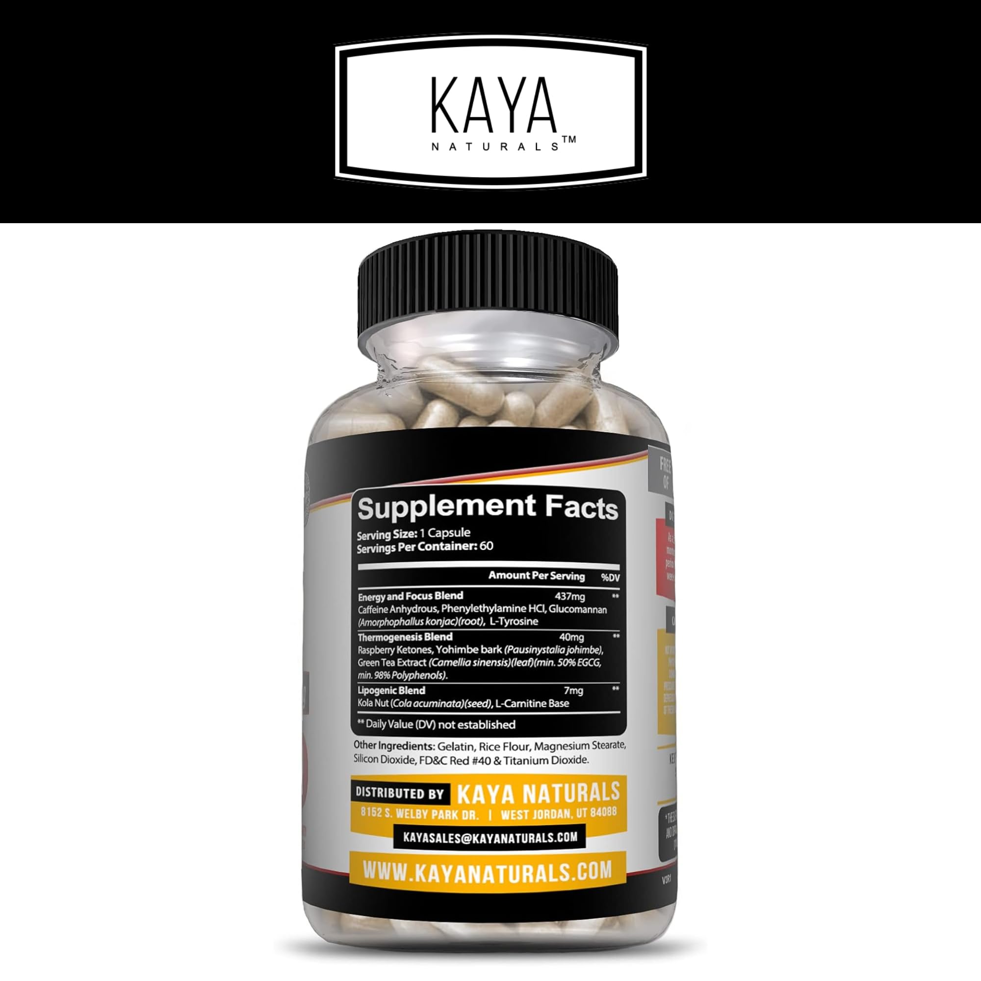 Kaya Naturals Oxy Burn - Weight Loss Pills for Women & Men - Appetite Suppressant - AB Mystery