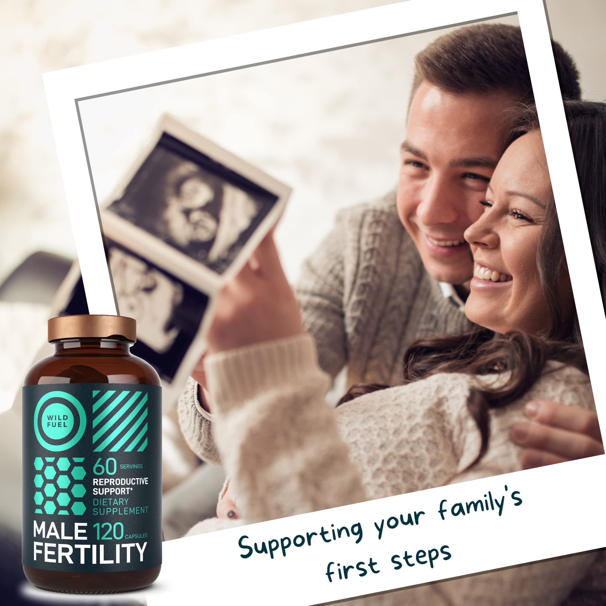 Fertility Supplements For Men Prenatal Vitamin - Maca Root, Ashwagandha, L Arginine WILD FUEL