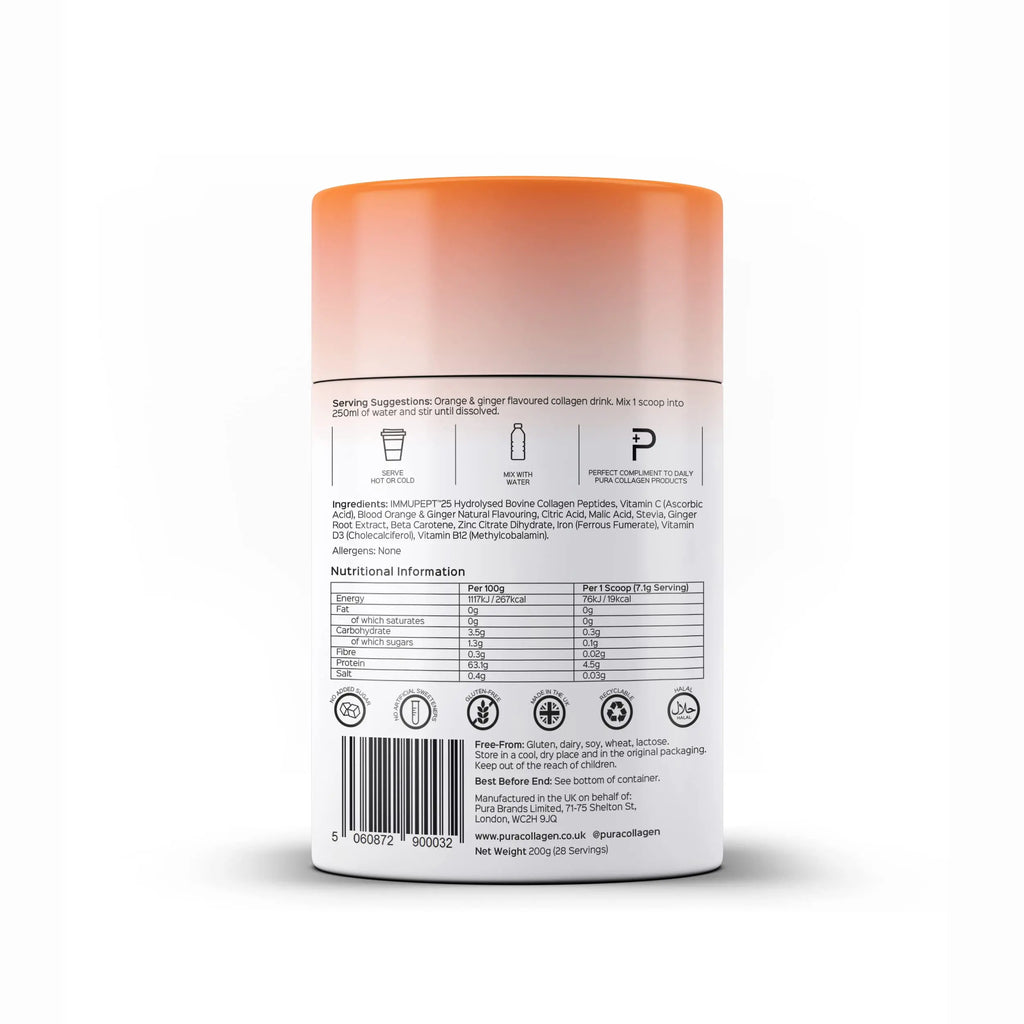 Pura Collagen Powdered Supplement (Protect) 5,000mg Bioactive Collagen Peptides® - AB Mystery