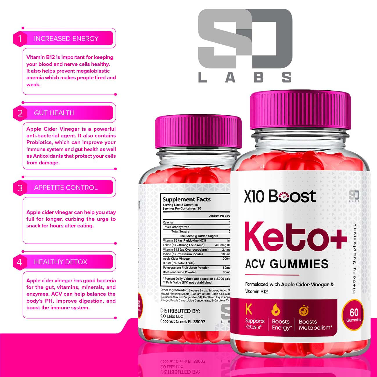 X10 Boost Keto ACV Gummies Advanced Weight Loss, X10 Boost Keto + ACV 1000mg Apple - AB Mystery