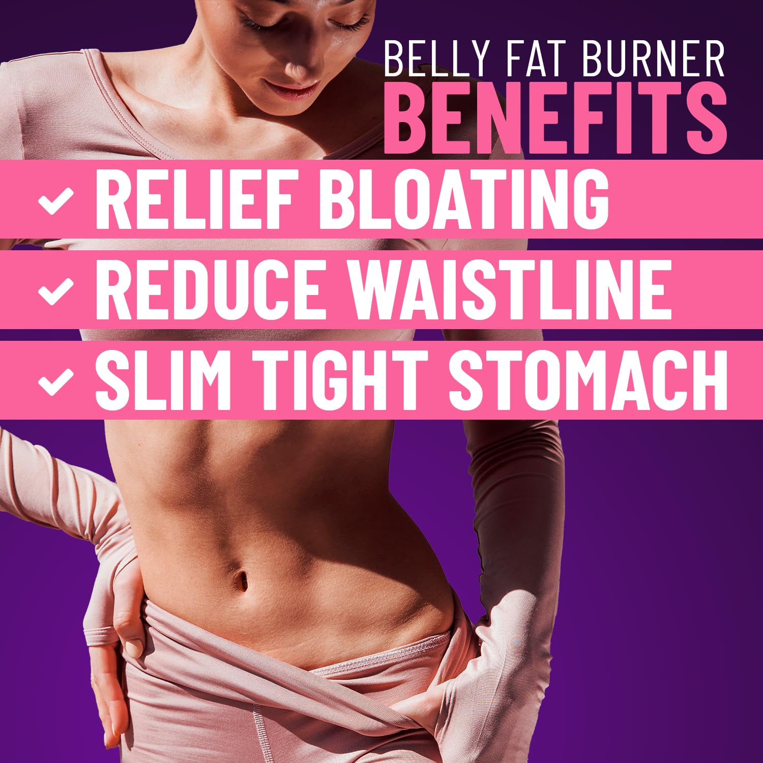 Helix Heal Belly Fat Burner for Women - Lose Stomach Fat w/Softgel Diet Pills - AB Mystery
