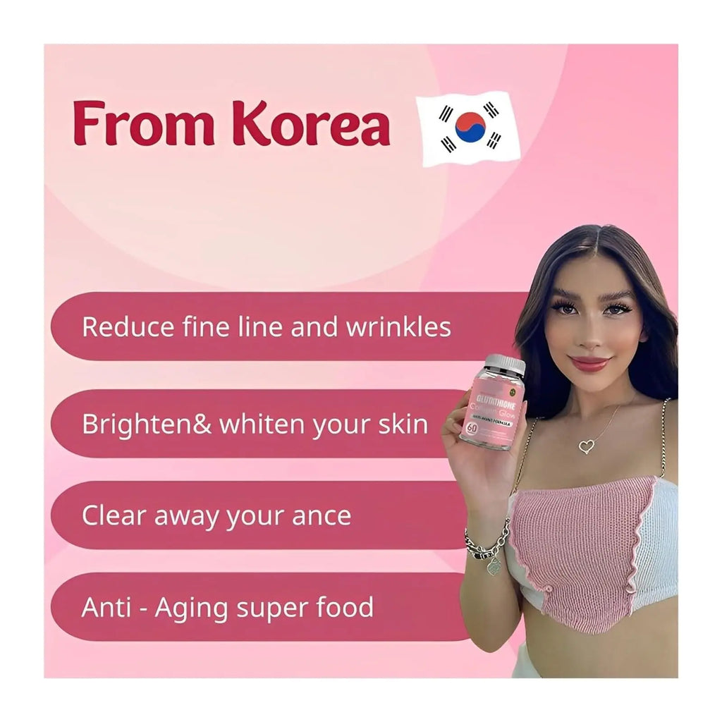 Glutathione Collagen Gummies, Glutathione Collagen Glow Gummies for Skin Care - AB Mystery