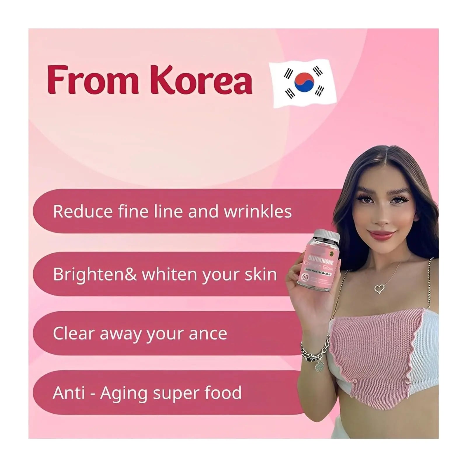 Glutathione Collagen Gummies, Glutathione Collagen Glow Gummies for Skin Care - AB Mystery