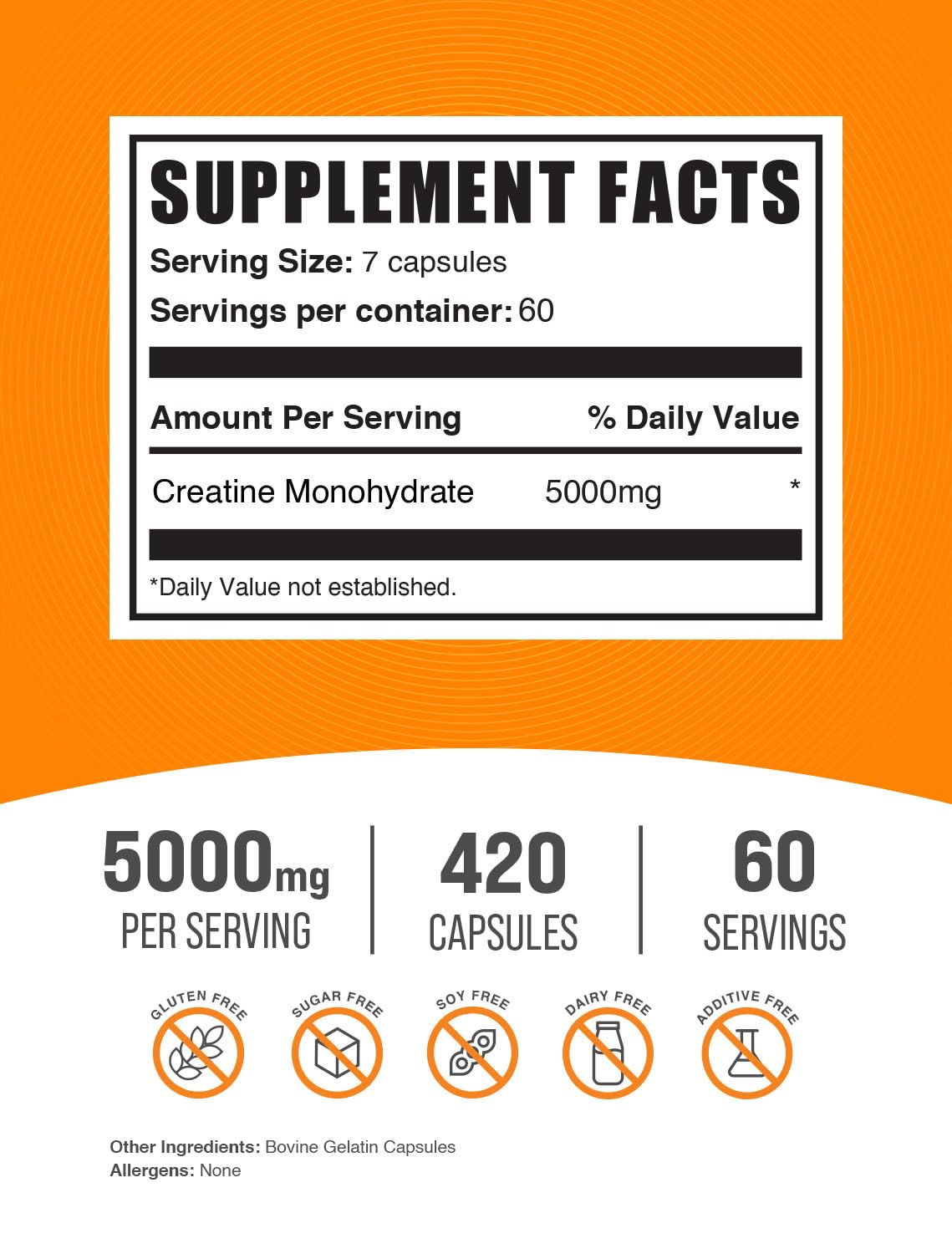 BULKSUPPLEMENTS.COM Creatine Monohydrate Capsules - Micronized Creatine Monohyd - AB Mystery