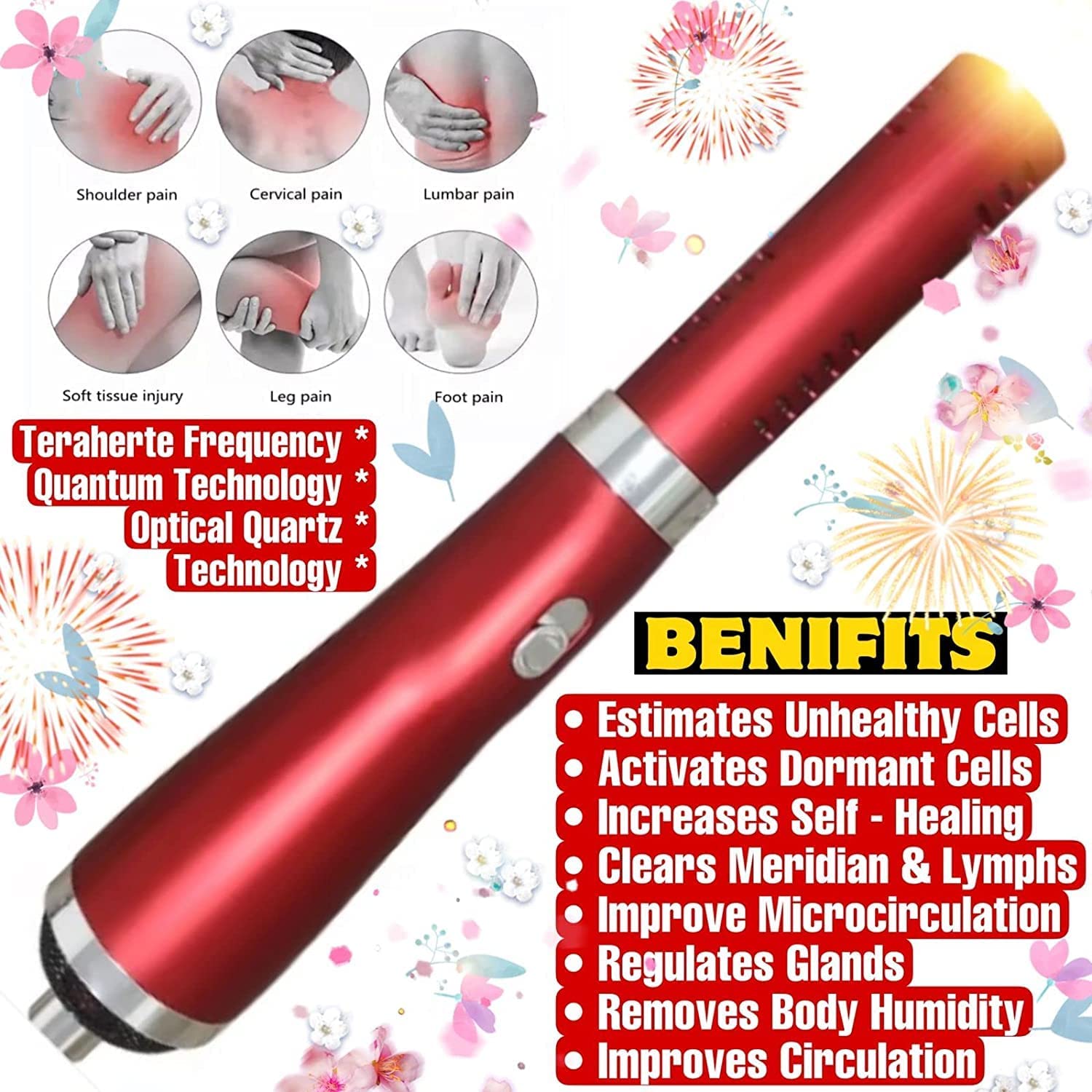 ACS MAT Electric Teracare Tera Heartz Healing Device iTeracare Device 3 in 1 Technology - AB Mystery