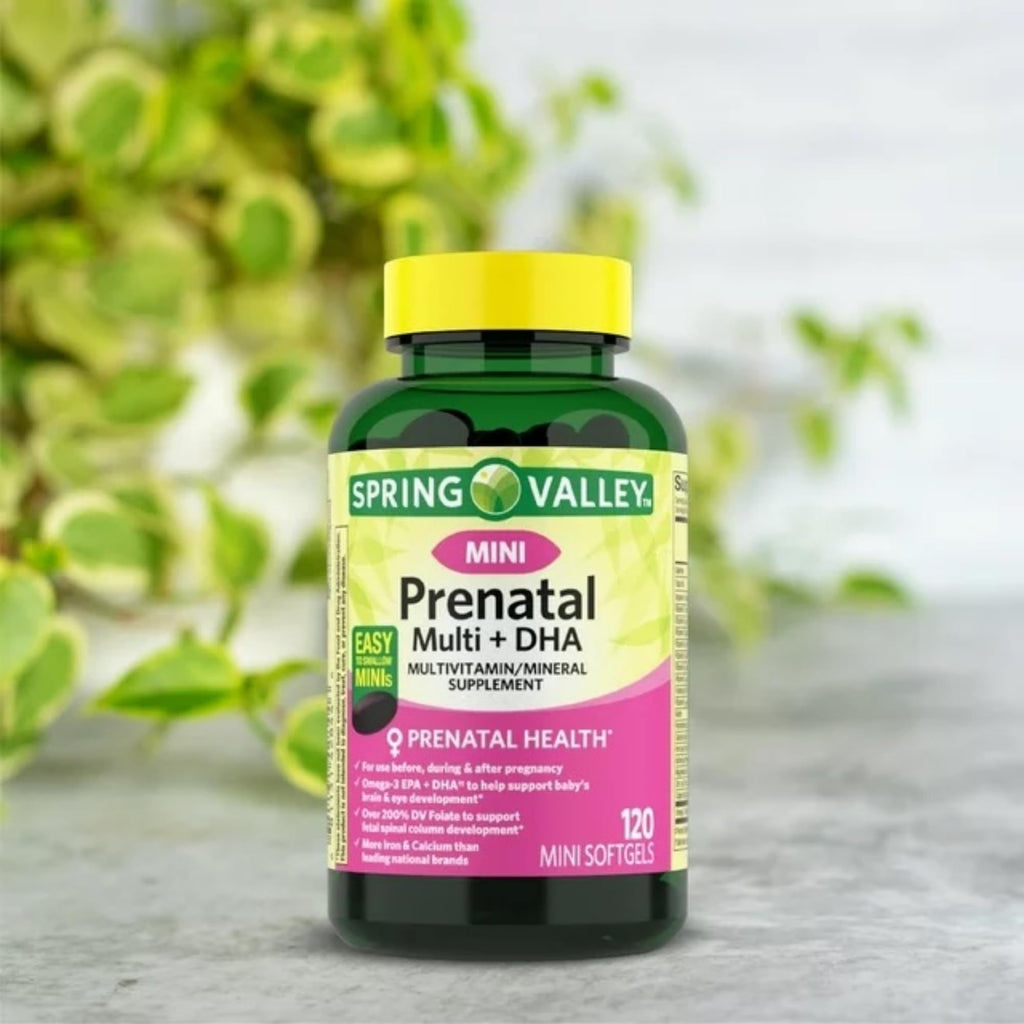 Mark & Lola's Spring Valley Mini prenatal Vitamin Multi + DHA; Mini Softgels Vitamins Mark and Lola's