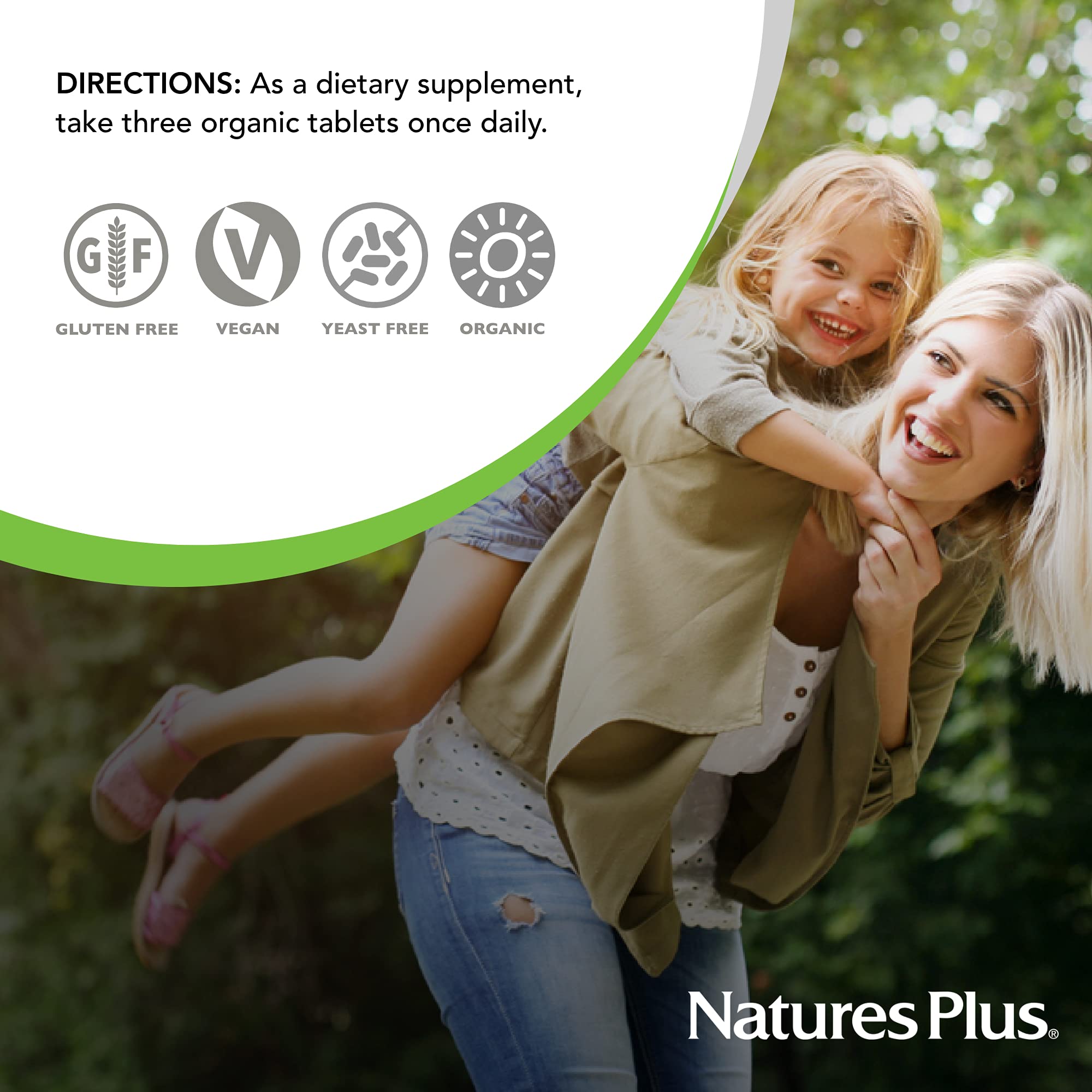 NaturesPlus Source of Life Garden Certified Organic Prenatal Multivitamin - 90 Vegan Tablets Nature's Plus