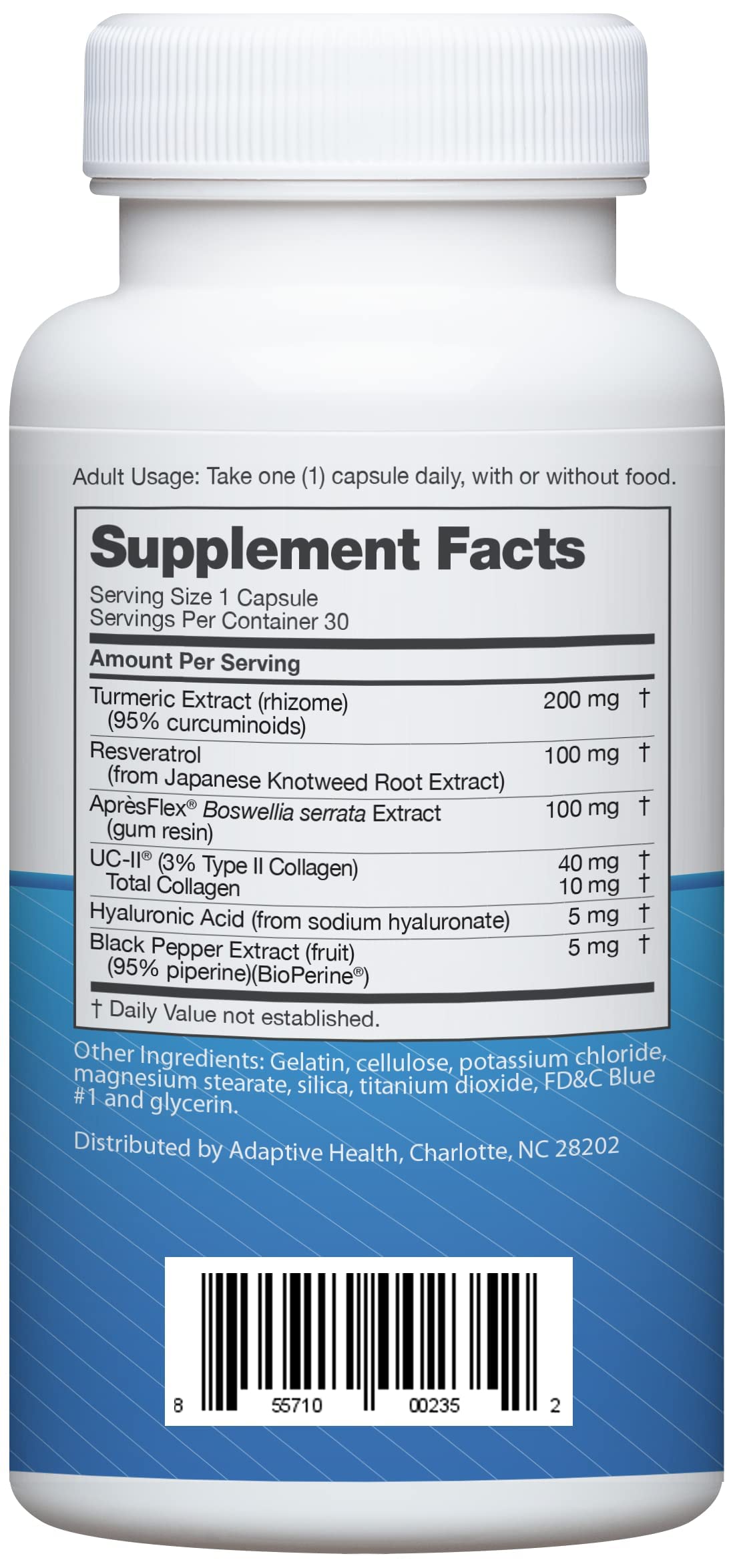 Advanced Joint Support Dietary Supplement with Turmeric, UC•II Collagen, Resveratrol - AB Mystery