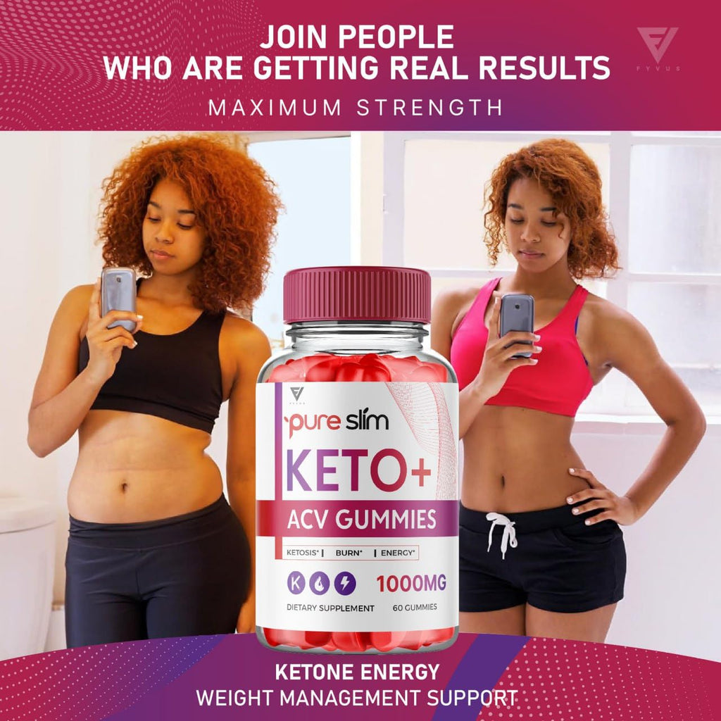 (5 Pack) Pure Slim Keto ACV Gummies, Pure Slim Keto ACV Gummies Advanced Weight Loss - AB Mystery
