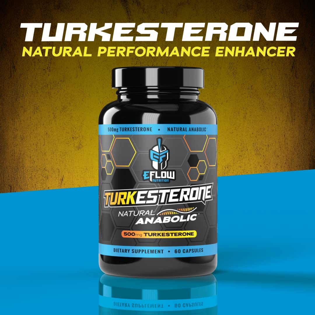 eFlow Nutrition Turkesterone (500 mg) Ajuga Turkestania Extract Complexed - AB Mystery