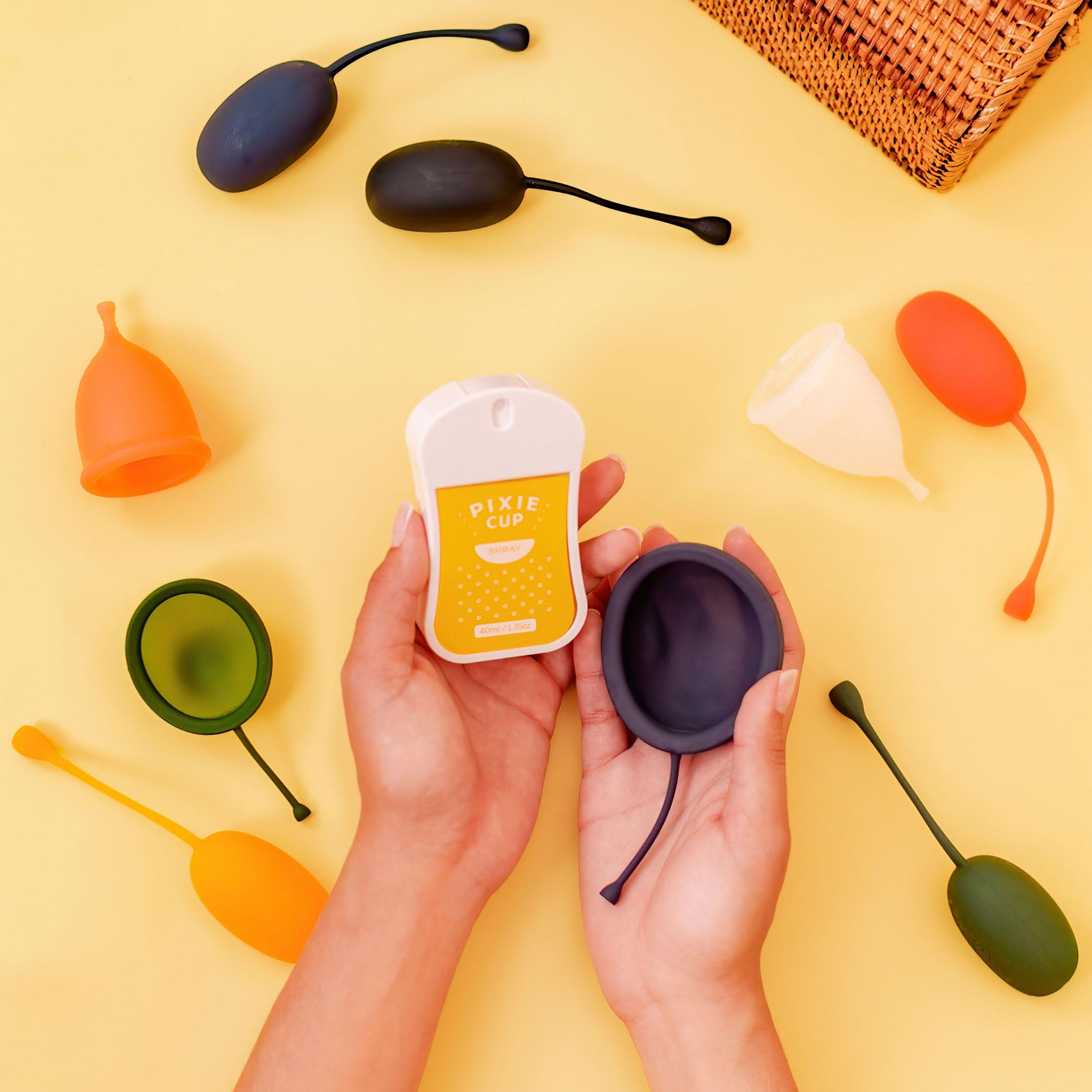 Pixie Sterilizer Spray for Menstrual Cups - Complete Sterilization in Just A Quick Spray - 100% Hypoallergenic - AB Mystery