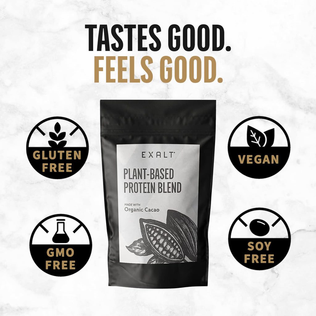 EXALT Vegan Protein Powder - 100% Plant-Based – Gluten Free - Keto Friendly EXALT