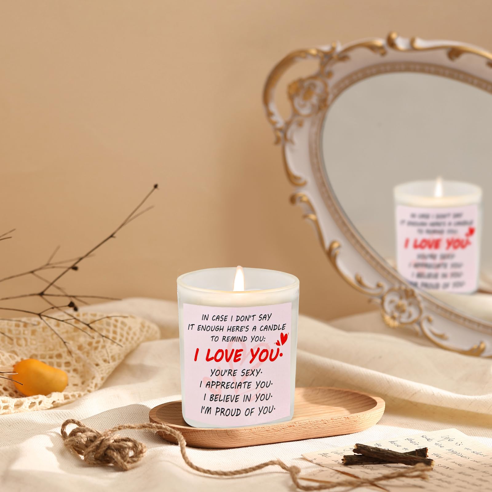 Gifts for Her Anniversary Candler - 2pack Valentine's Day Candle Gift,Wife Gifts Anniversary,Vanilla Lavender - AB Mystery