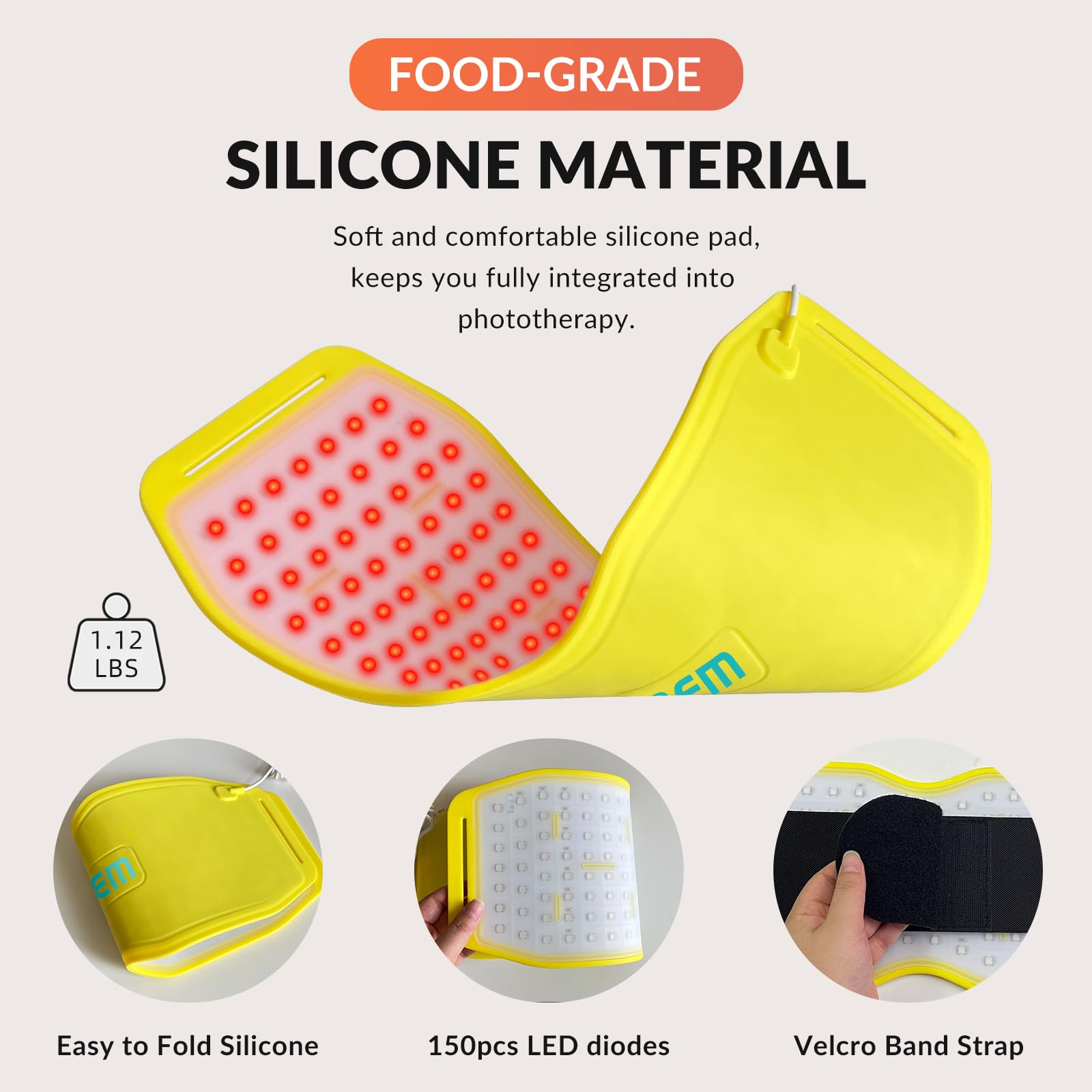 Fimem Red Light Therapy Belt 660nm 850nm 940nm, Red Light Therapy Device for Back, Infrared Light Therapy - AB Mystery