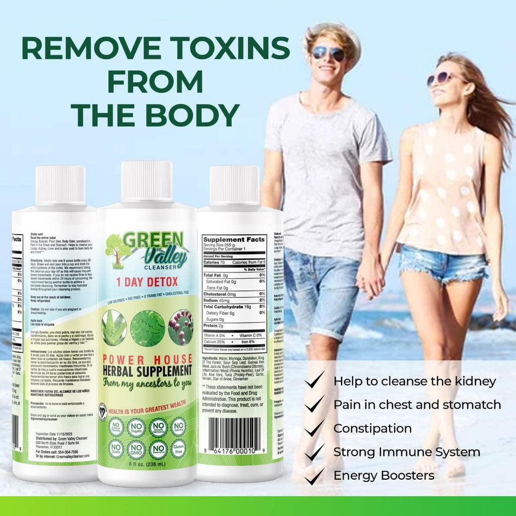 1 Day Colon Liquid Cleanse Formula and Liver Detox - Vegan Friendly, Helps Healthy Digestion - AB Mystery